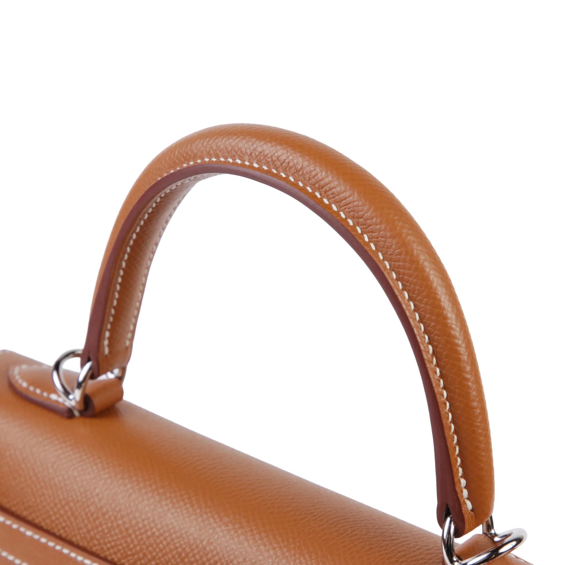 Brand New ( Rank N ) HERMÈS Kelly 25 Sellier Gold (37) Epsom Palladium hardware G (2026) - 3