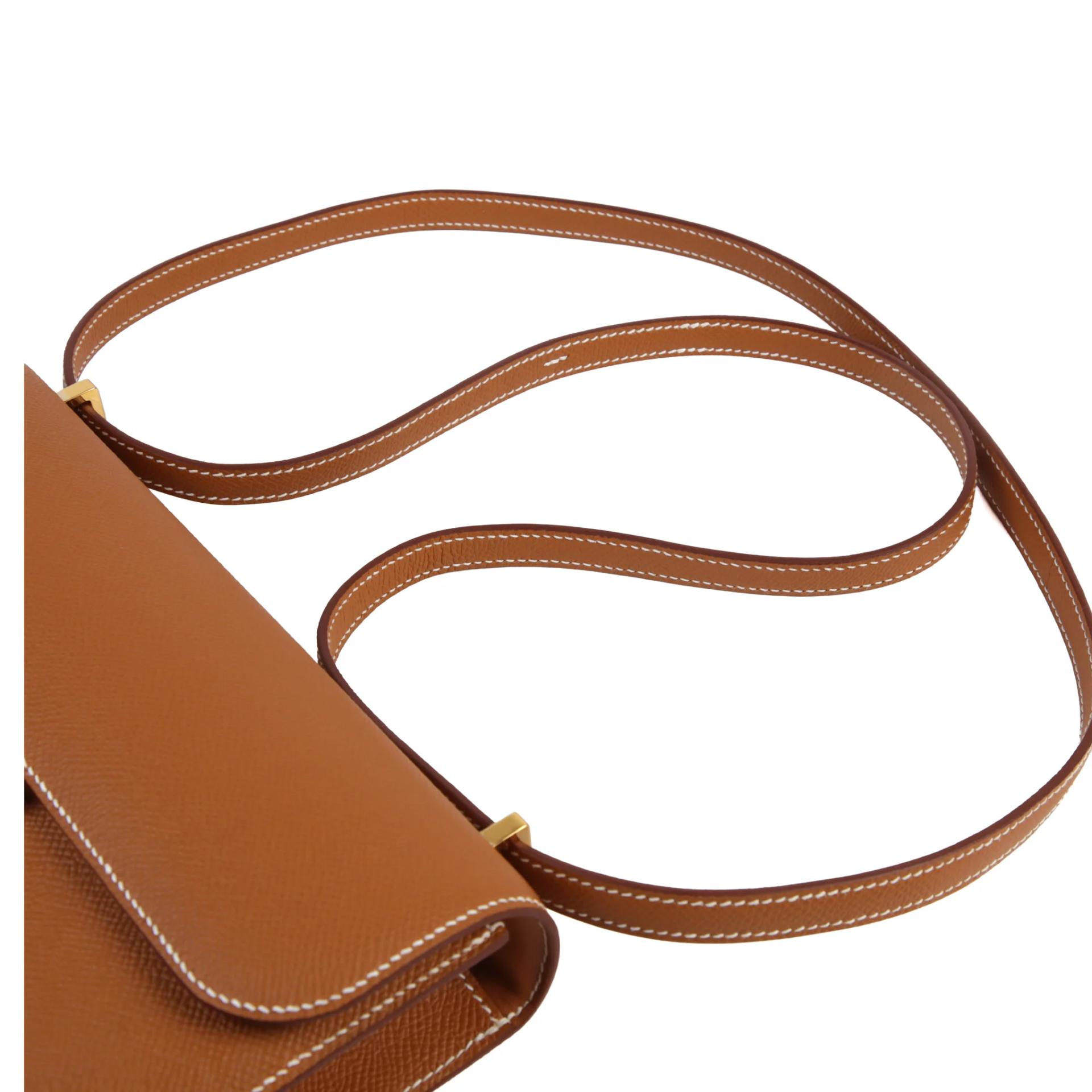 Brand New ( Rank N ) HERMÈS Constance Elan Gold (37) Epsom Gold hardware G (2026) - 3