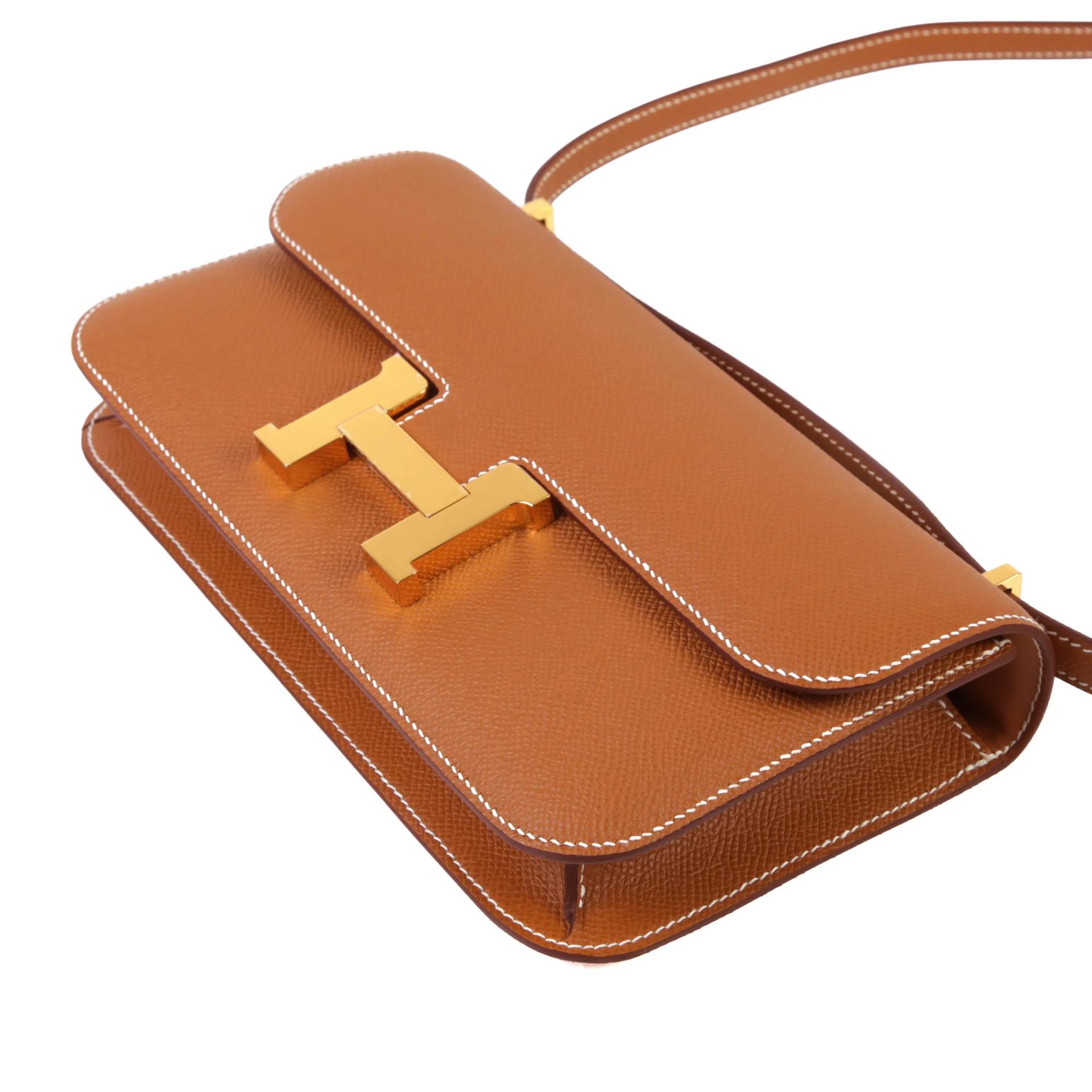 Brand New ( Rank N ) HERMÈS Constance Elan Gold (37) Epsom Gold hardware G (2026) - 5