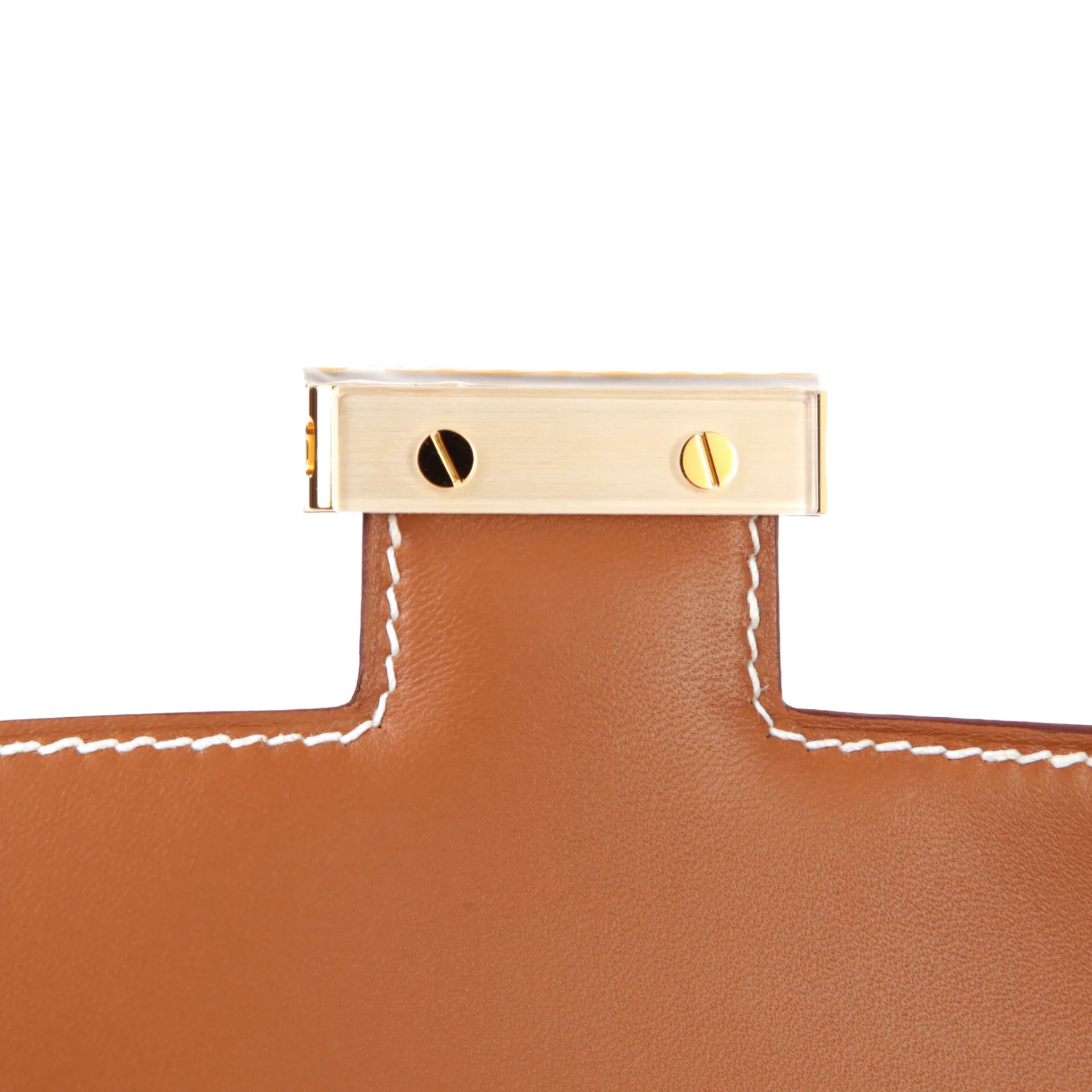 Brand New ( Rank N ) HERMÈS Constance Elan Gold (37) Epsom Gold hardware G (2026) - 10