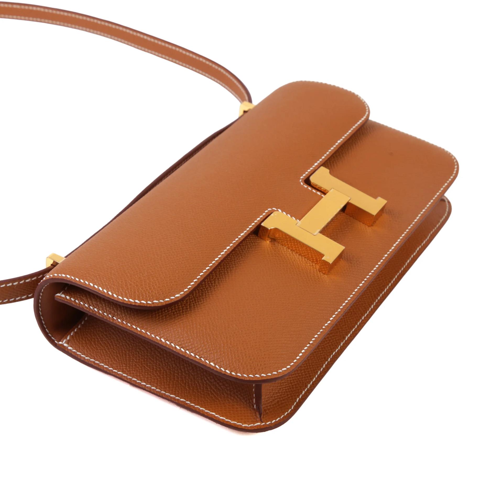 Brand New ( Rank N ) HERMÈS Constance Elan Gold (37) Epsom Gold hardware G (2026) - 4