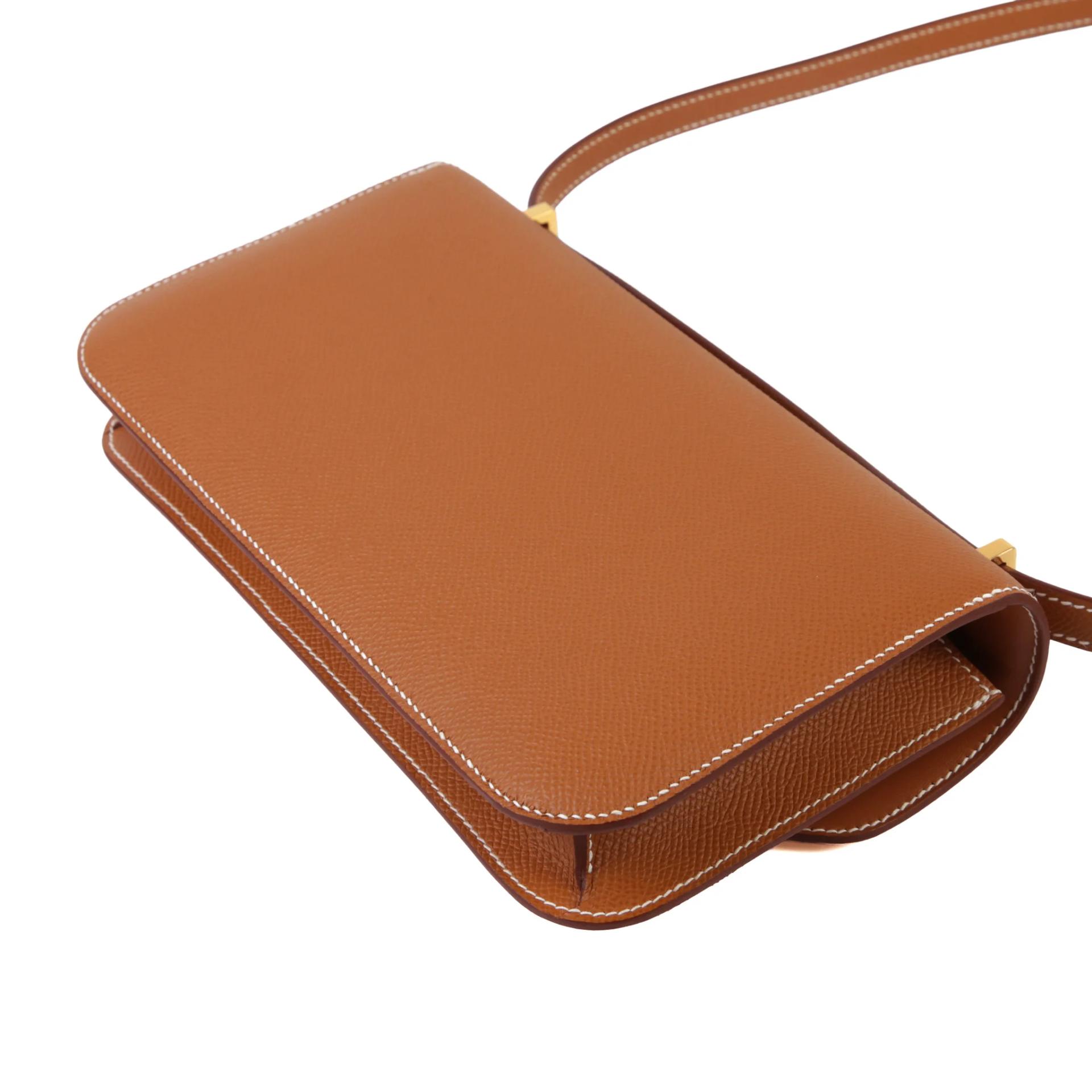 Brand New ( Rank N ) HERMÈS Constance Elan Gold (37) Epsom Gold hardware G (2026) - 7