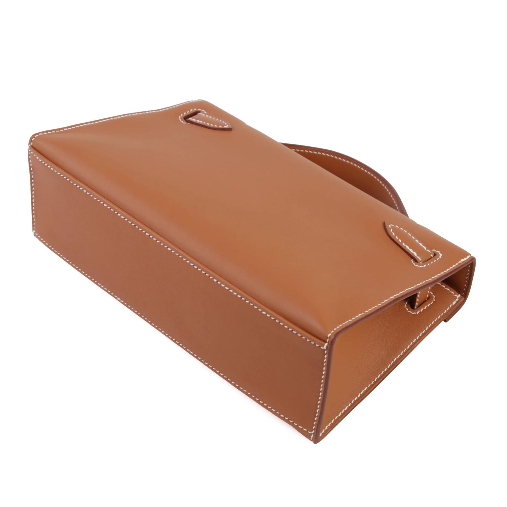 Brand New ( Rank N ) HERMÈS Kelly Pochette Gold (37) Swift Palladium hardware G (2026) - 7