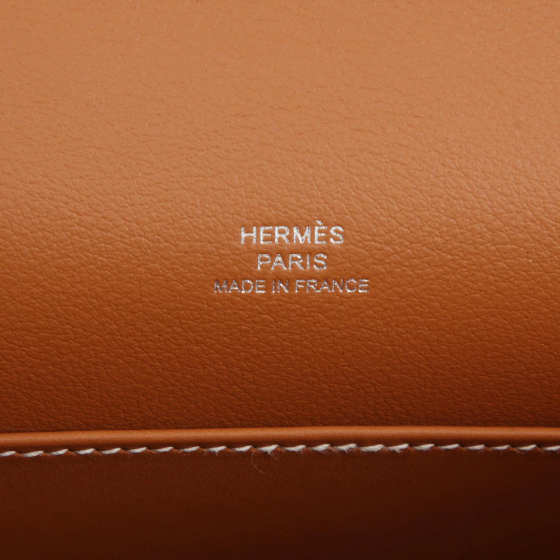 Brand New ( Rank N ) HERMÈS Kelly Pochette Gold (37) Swift Palladium hardware G (2026) - 10