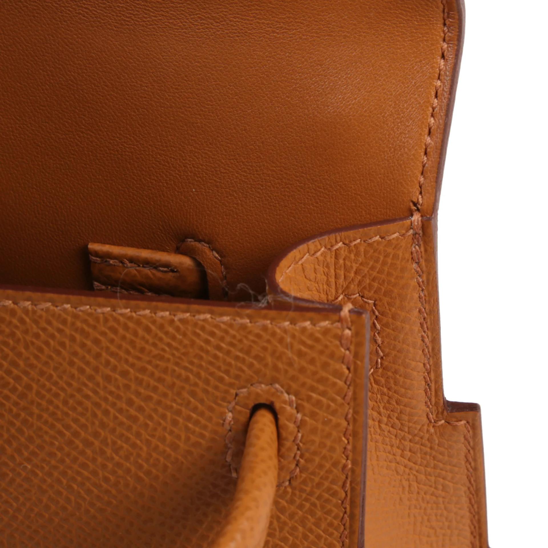 Unused ( Rank NS ) HERMÈS Limited Edition Kelly Doll Picto Gold (37) Jaune milton (i8) Epsom Palladium hardware W (2024) - 9