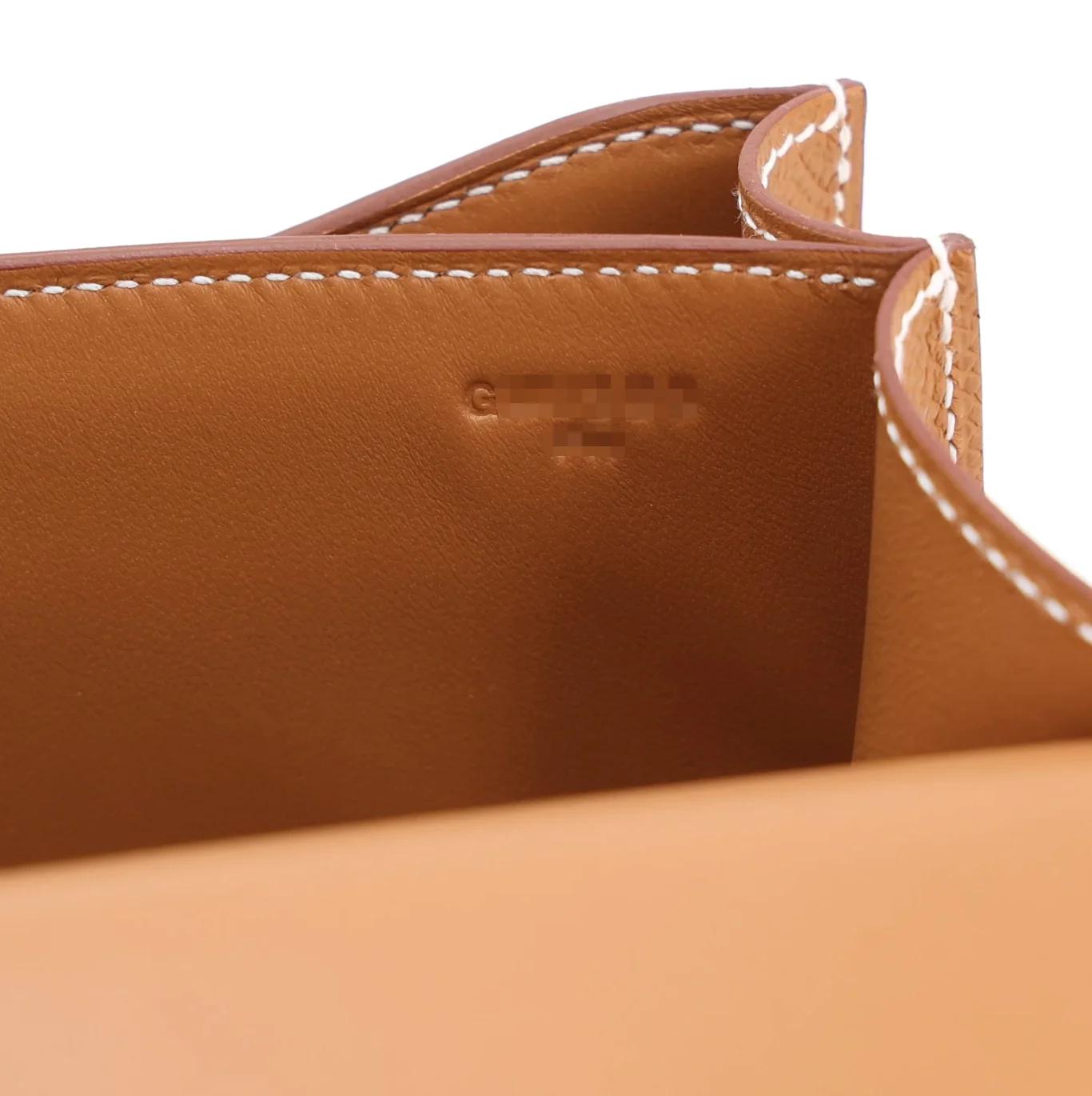 Brand New ( Rank N ) HERMÈS Constance Mini Gold (37) Epsom Palladium hardware G (2026) - 17