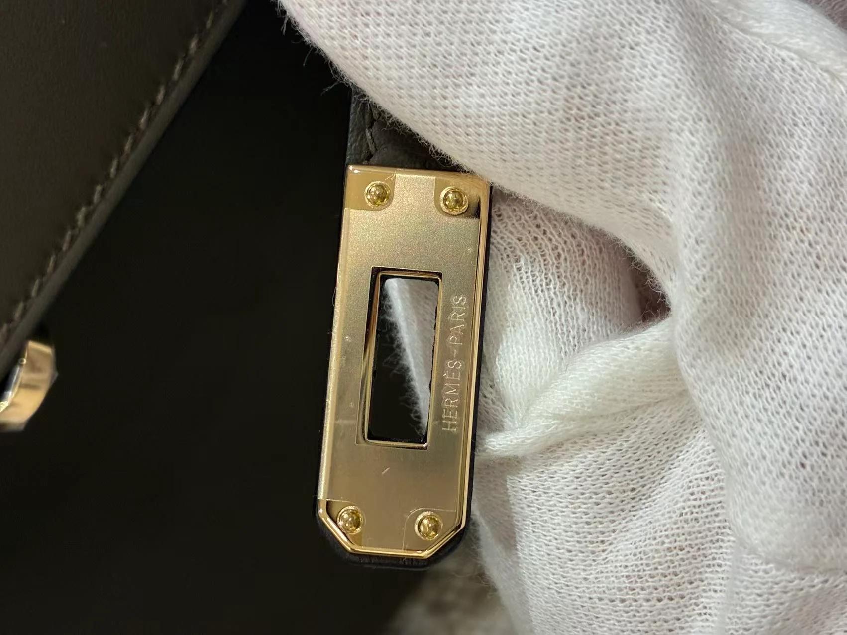 Brand New ( Rank N ) HERMÈS Kelly Pochette Vert Loden (V8) Swift Permabrass hardware G (2026) - 21