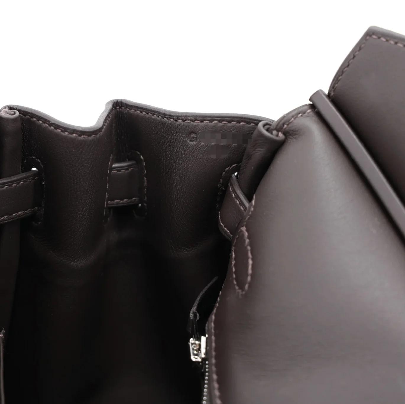 ランク N 新品 HERMÈS エルメス バーキン25 ベブラン（T3） スイフト トワルアッシュ シルバー金具 G刻印 (2026) - 16