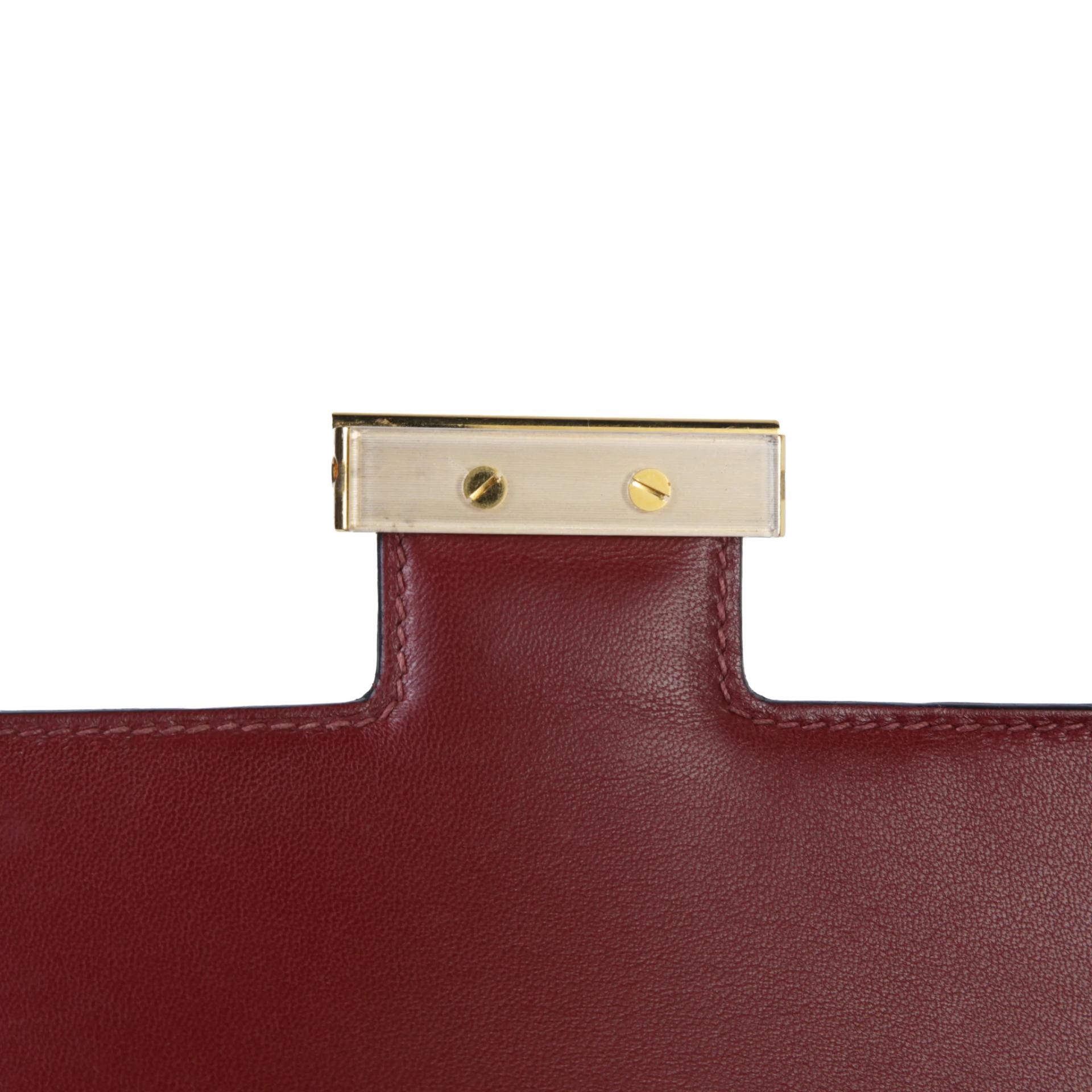 Very Good ( Rank A) HERMÈS Constance 24 Rouge H (55) Madame Gold hardware C (2018) - 10