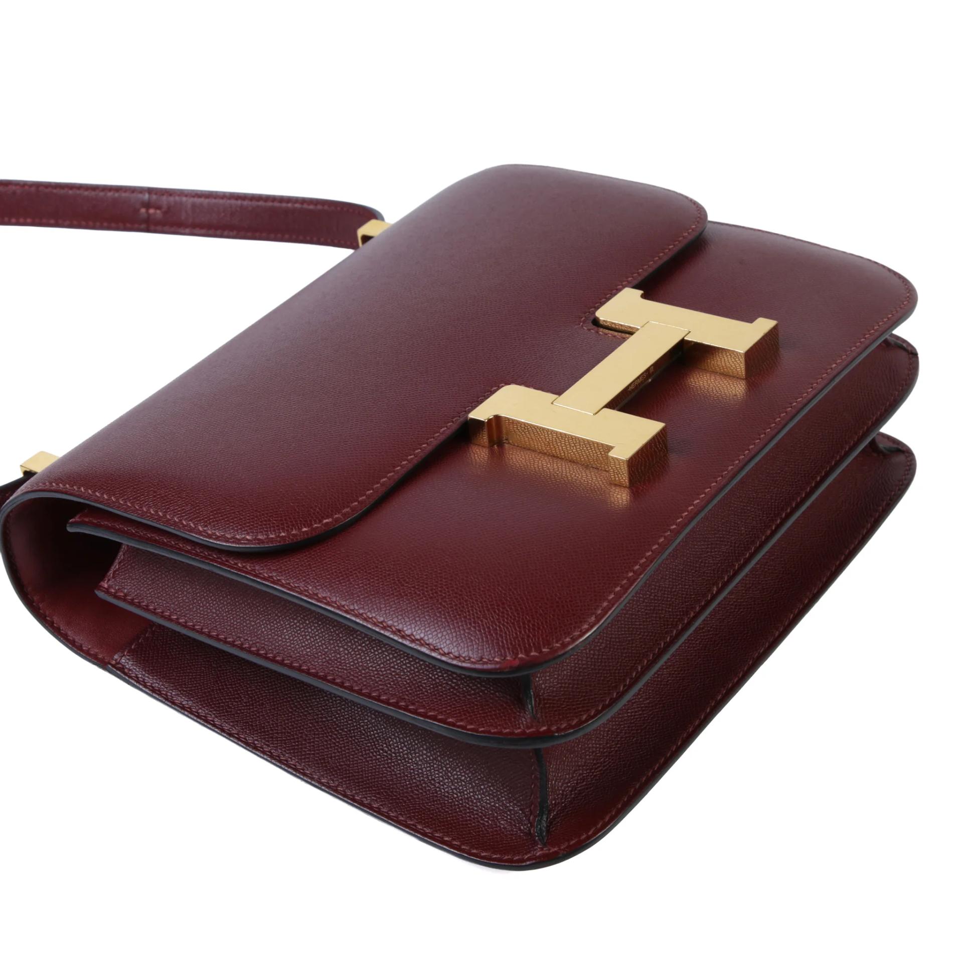 Very Good ( Rank A) HERMÈS Constance 24 Rouge H (55) Madame Gold hardware C (2018) - 4