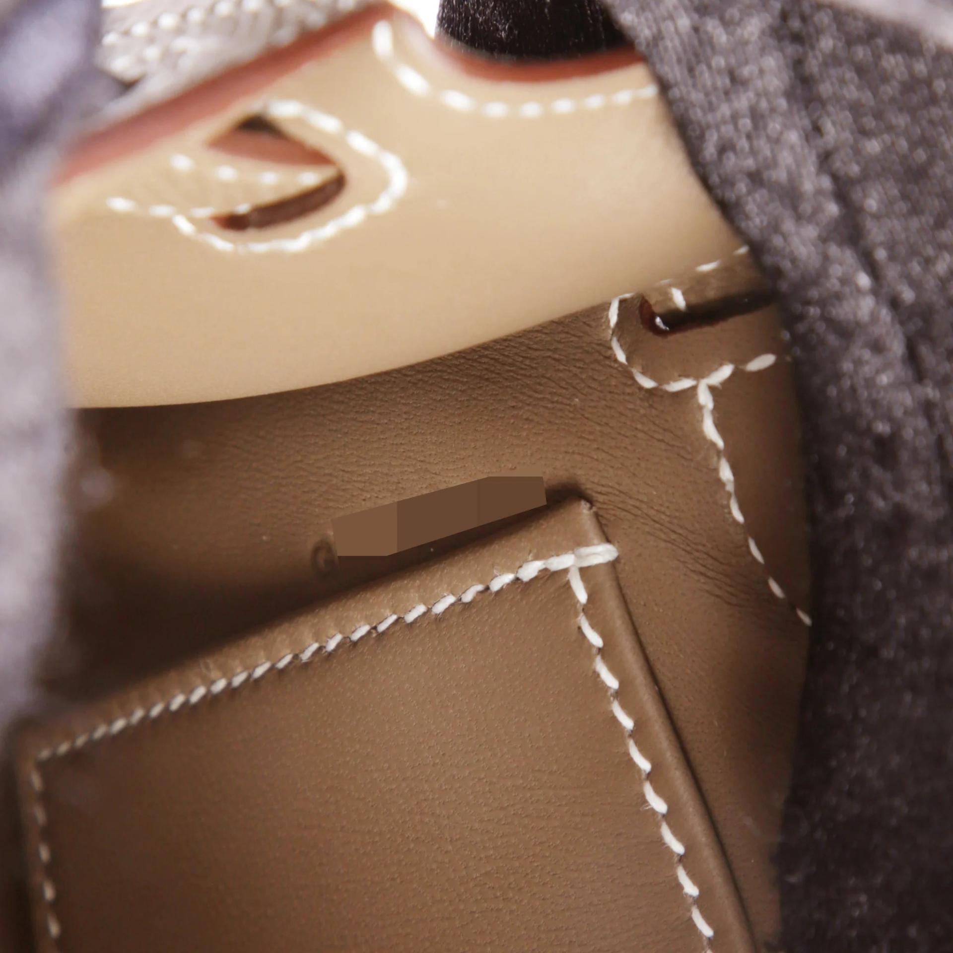 Brand New ( Rank N ) HERMÈS Mini Kelly II Etoupe (18) Epsom Gold hardware G (2026) - 13