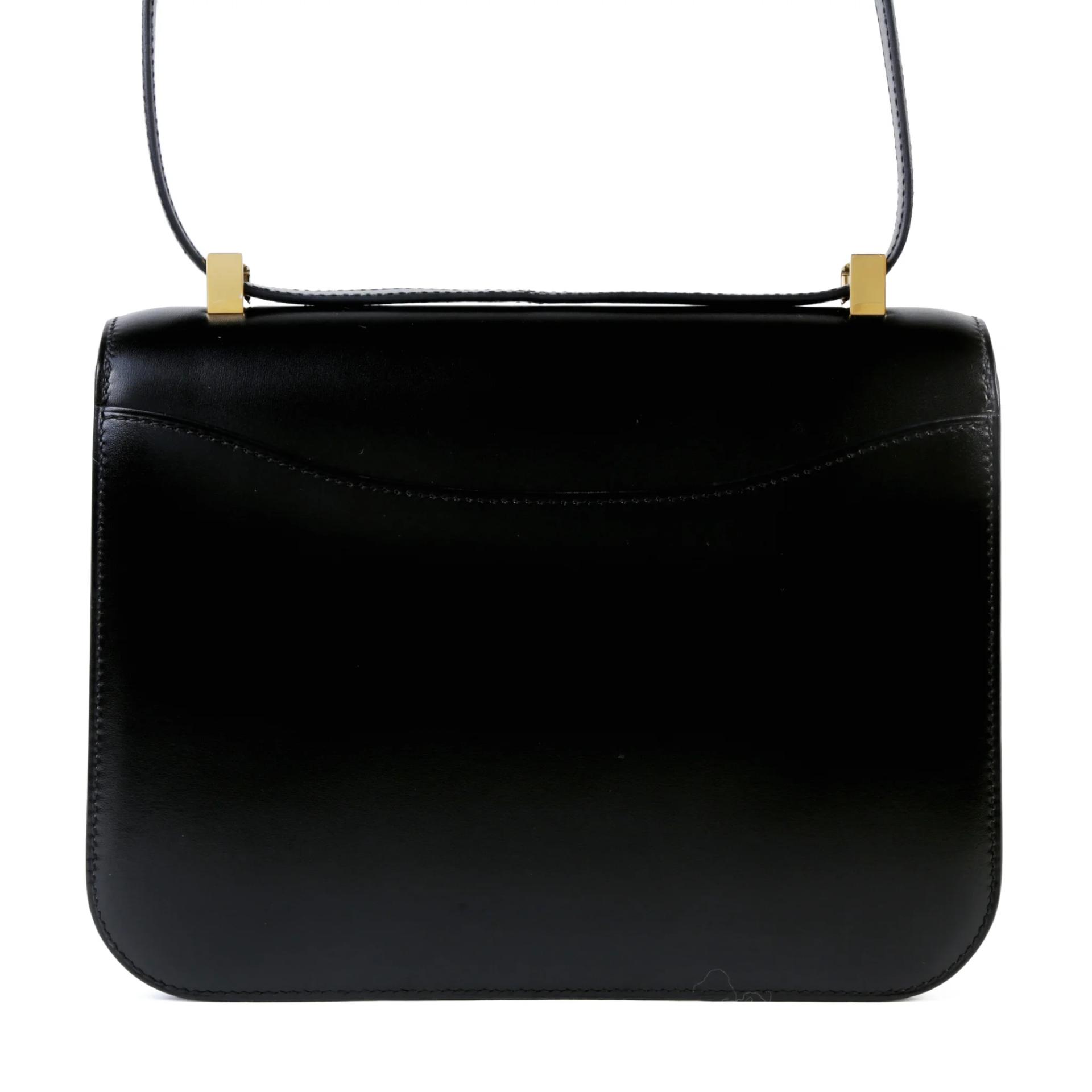 Excellent ( Rank SA ) HERMÈS Constance 24 Noir (89) Box-calf Lizard Hardware Gold hardware B (2023) - 2