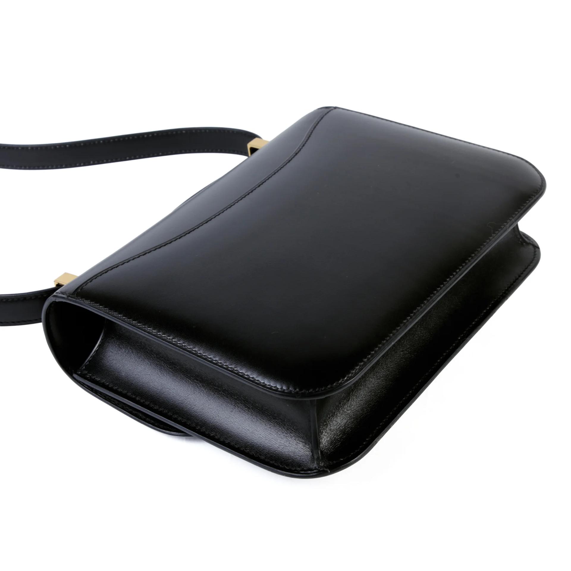 Excellent ( Rank SA ) HERMÈS Constance 24 Noir (89) Box-calf Lizard Hardware Gold hardware B (2023) - 6