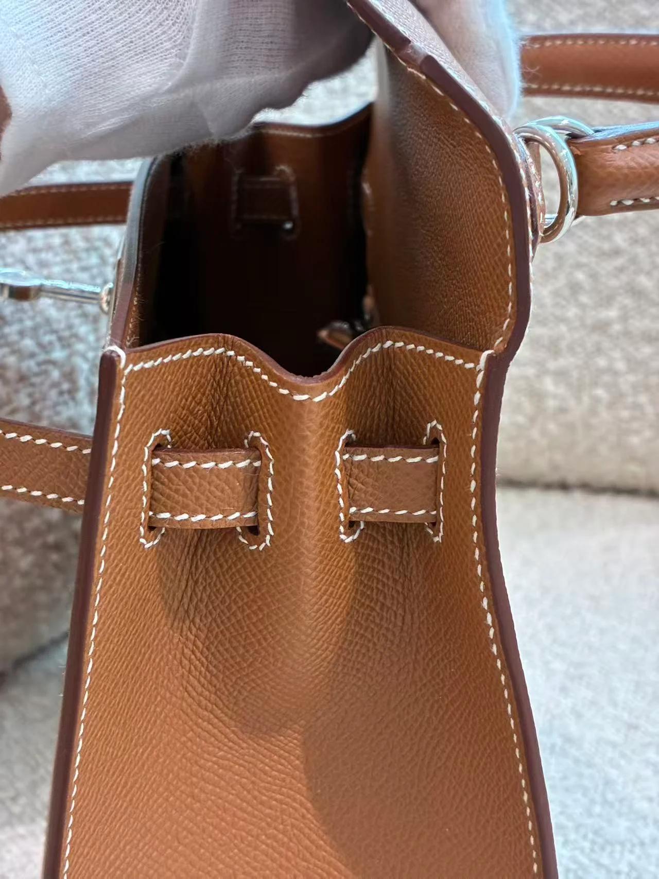 ランク N 新品 HERMÈS エルメス ケリー25 セリエ ゴールド (37) エプソン シルバー金具 G刻印 (2026) - 32