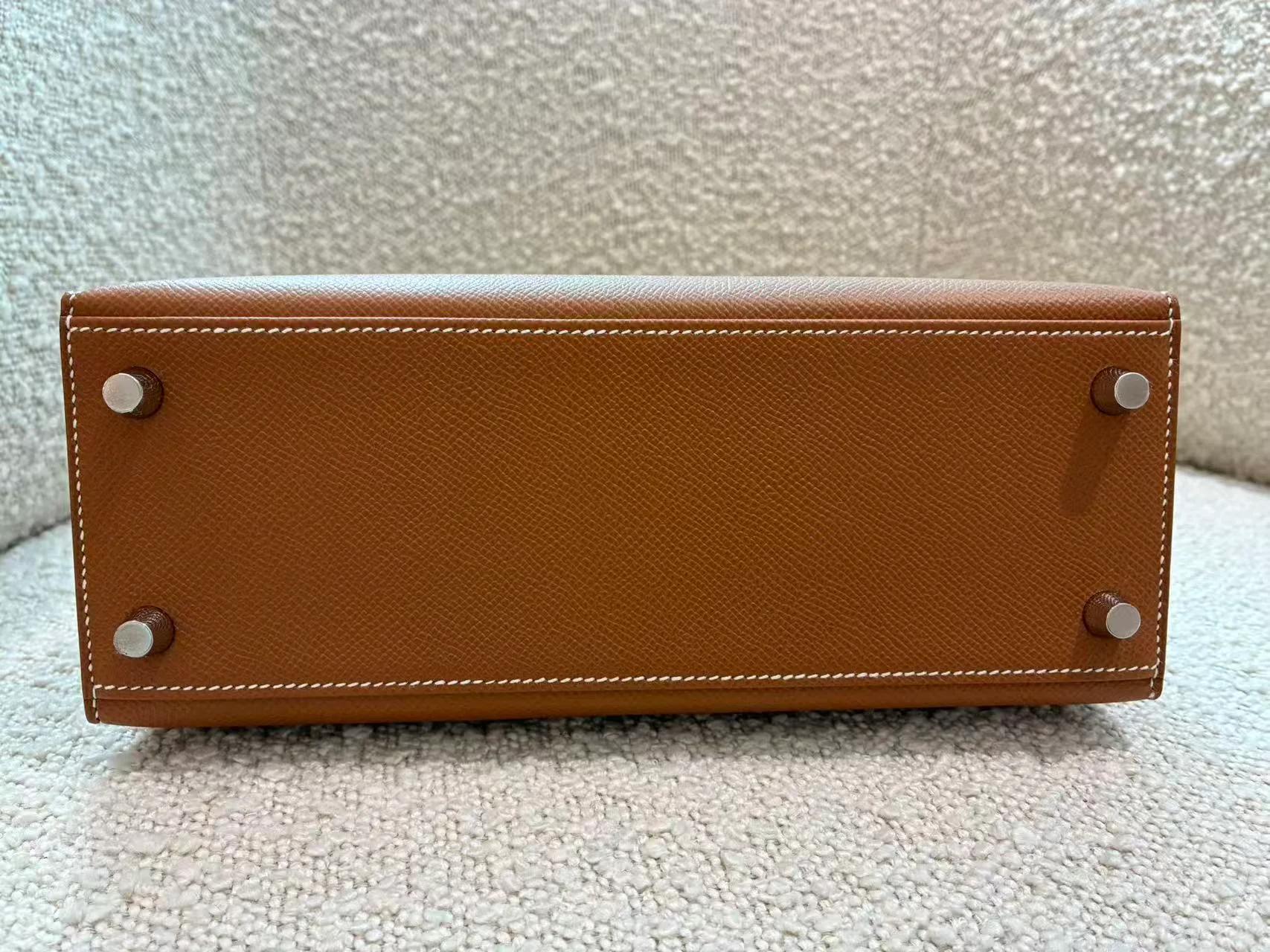 ランク N 新品 HERMÈS エルメス ケリー25 セリエ ゴールド (37) エプソン シルバー金具 G刻印 (2026) - 16
