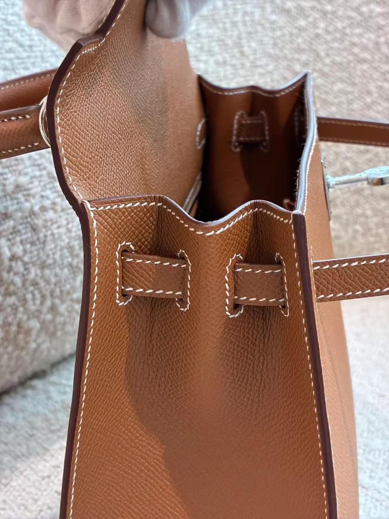 ランク N 新品 HERMÈS エルメス ケリー25 セリエ ゴールド (37) エプソン シルバー金具 G刻印 (2026) - 33