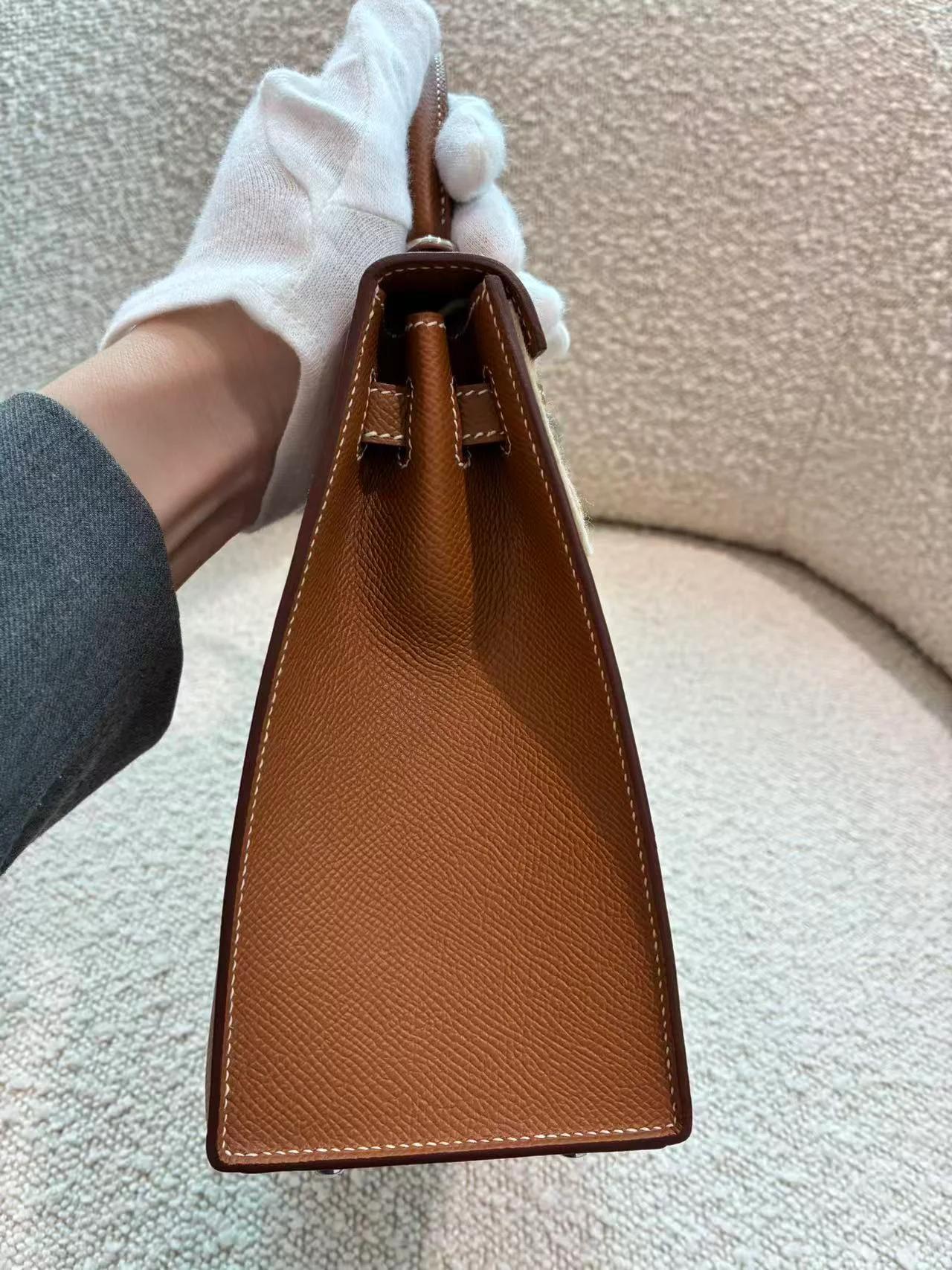 ランク N 新品 HERMÈS エルメス ケリー25 セリエ ゴールド (37) エプソン シルバー金具 G刻印 (2026) - 9