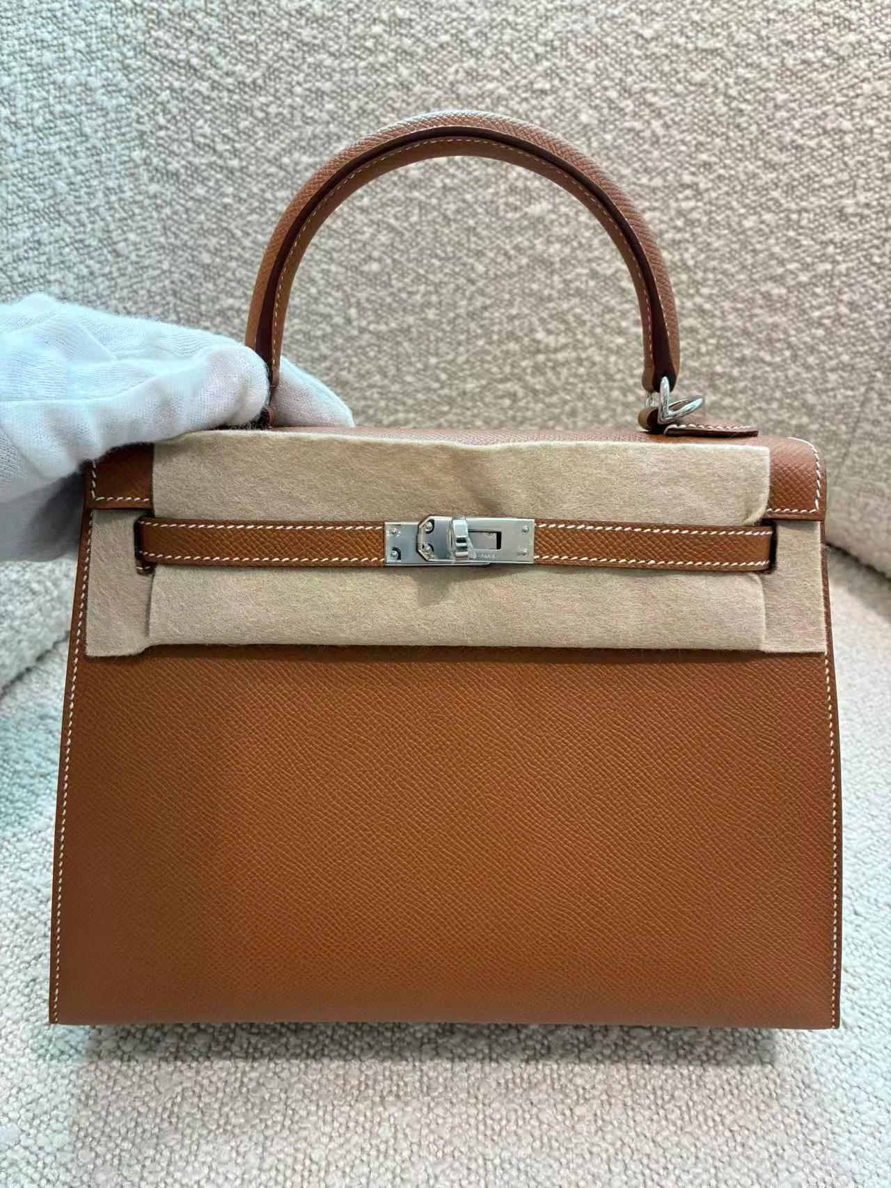 ランク N 新品 HERMÈS エルメス ケリー25 セリエ ゴールド (37) エプソン シルバー金具 G刻印 (2026) - 3