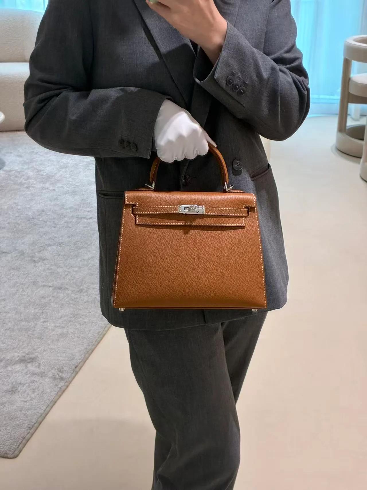ランク N 新品 HERMÈS エルメス ケリー25 セリエ ゴールド (37) エプソン シルバー金具 G刻印 (2026) - 7