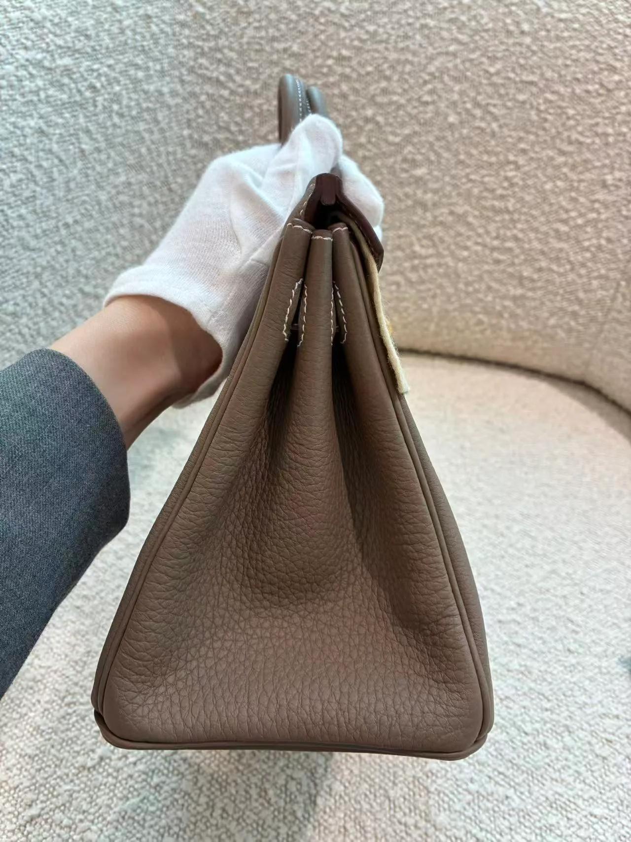 ランク N 新品 HERMÈS エルメス バーキン25 エトゥープ (18) トゴ ゴールド金具 G刻印 (2026) - 11