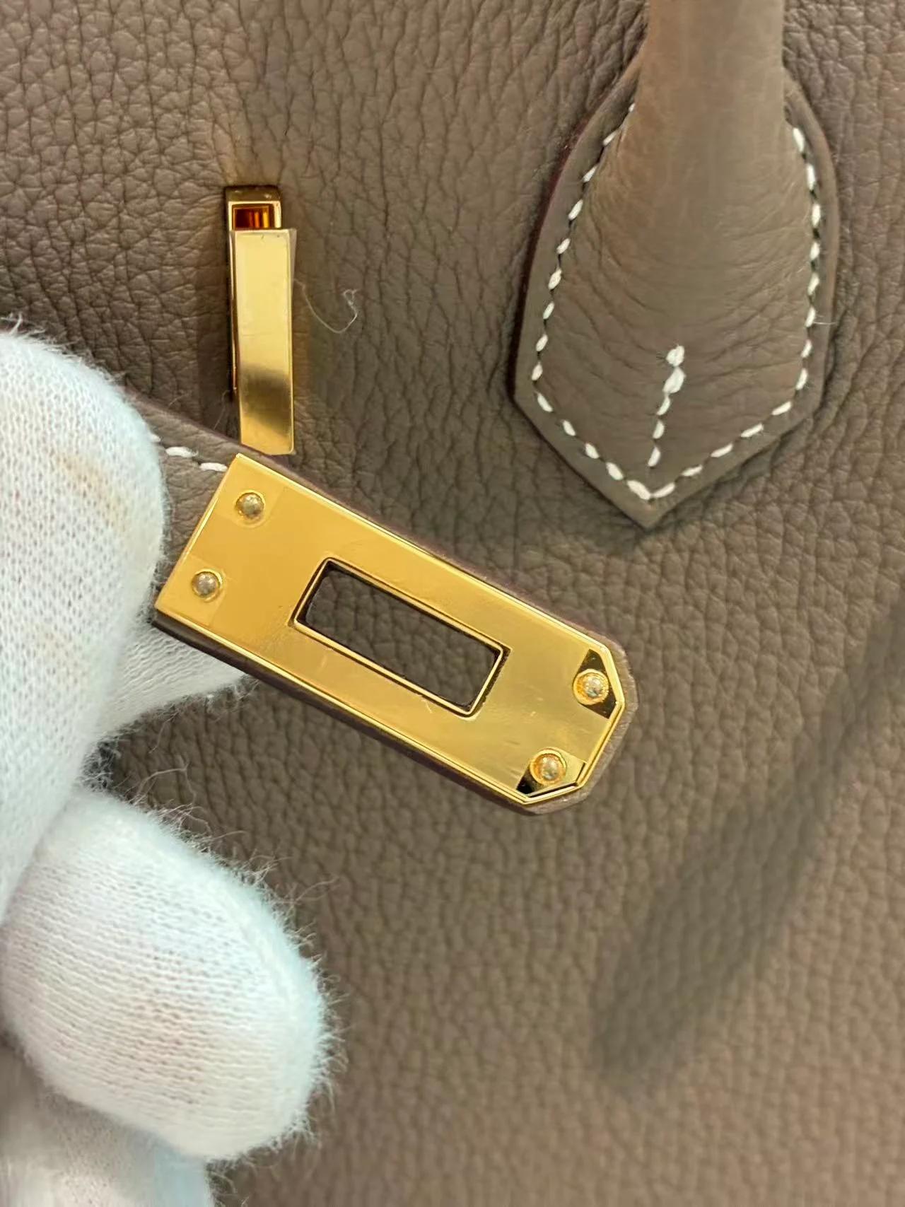 ランク N 新品 HERMÈS エルメス バーキン25 エトゥープ (18) トゴ ゴールド金具 G刻印 (2026) - 18