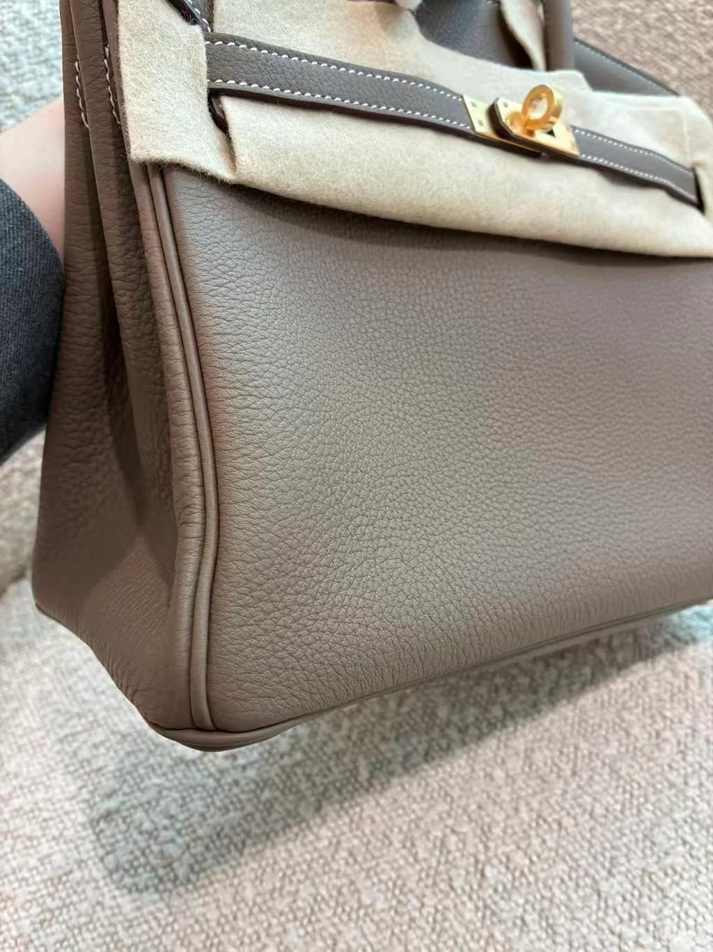 ランク N 新品 HERMÈS エルメス バーキン25 エトゥープ (18) トゴ ゴールド金具 G刻印 (2026) - 17