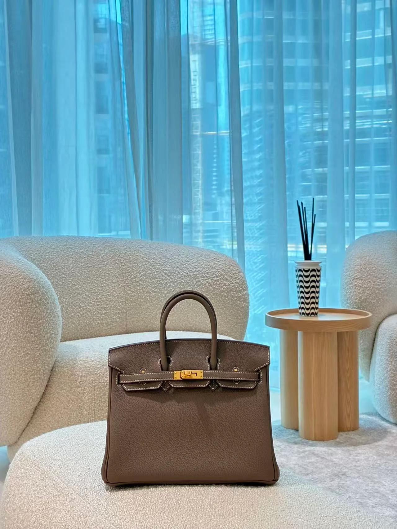 ランク N 新品 HERMÈS エルメス バーキン25 エトゥープ (18) トゴ ゴールド金具 G刻印 (2026) - 5