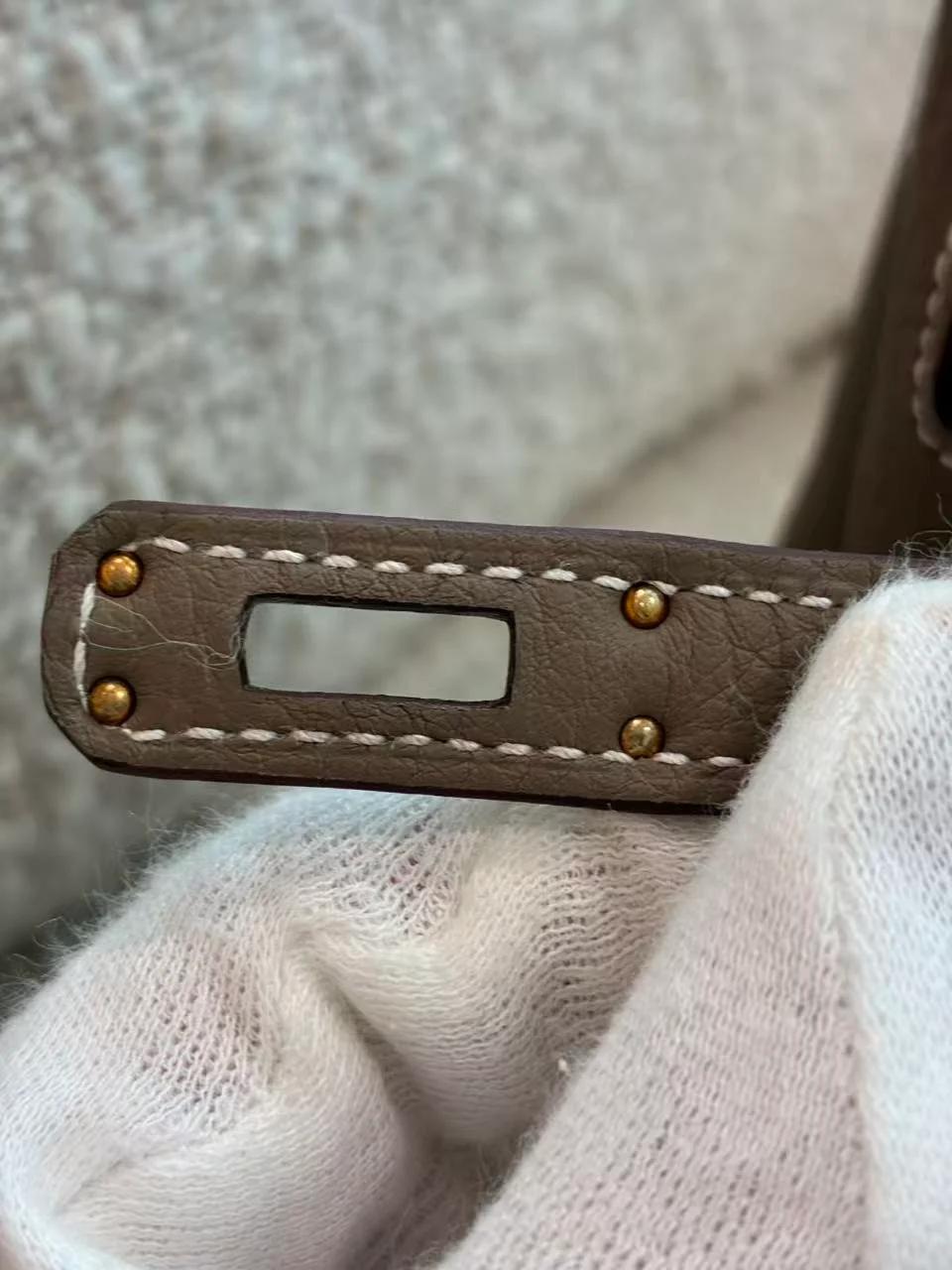 ランク N 新品 HERMÈS エルメス バーキン25 エトゥープ (18) トゴ ゴールド金具 G刻印 (2026) - 19