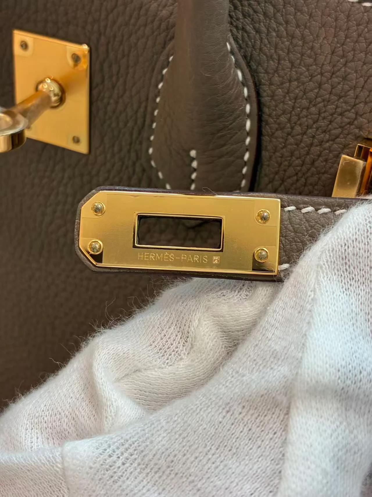 ランク N 新品 HERMÈS エルメス バーキン25 エトゥープ (18) トゴ ゴールド金具 G刻印 (2026) - 20