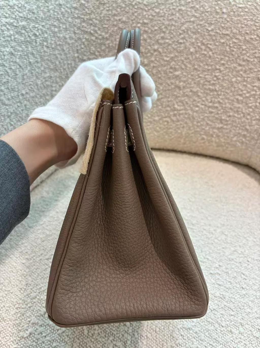 ランク N 新品 HERMÈS エルメス バーキン25 エトゥープ (18) トゴ ゴールド金具 G刻印 (2026) - 10