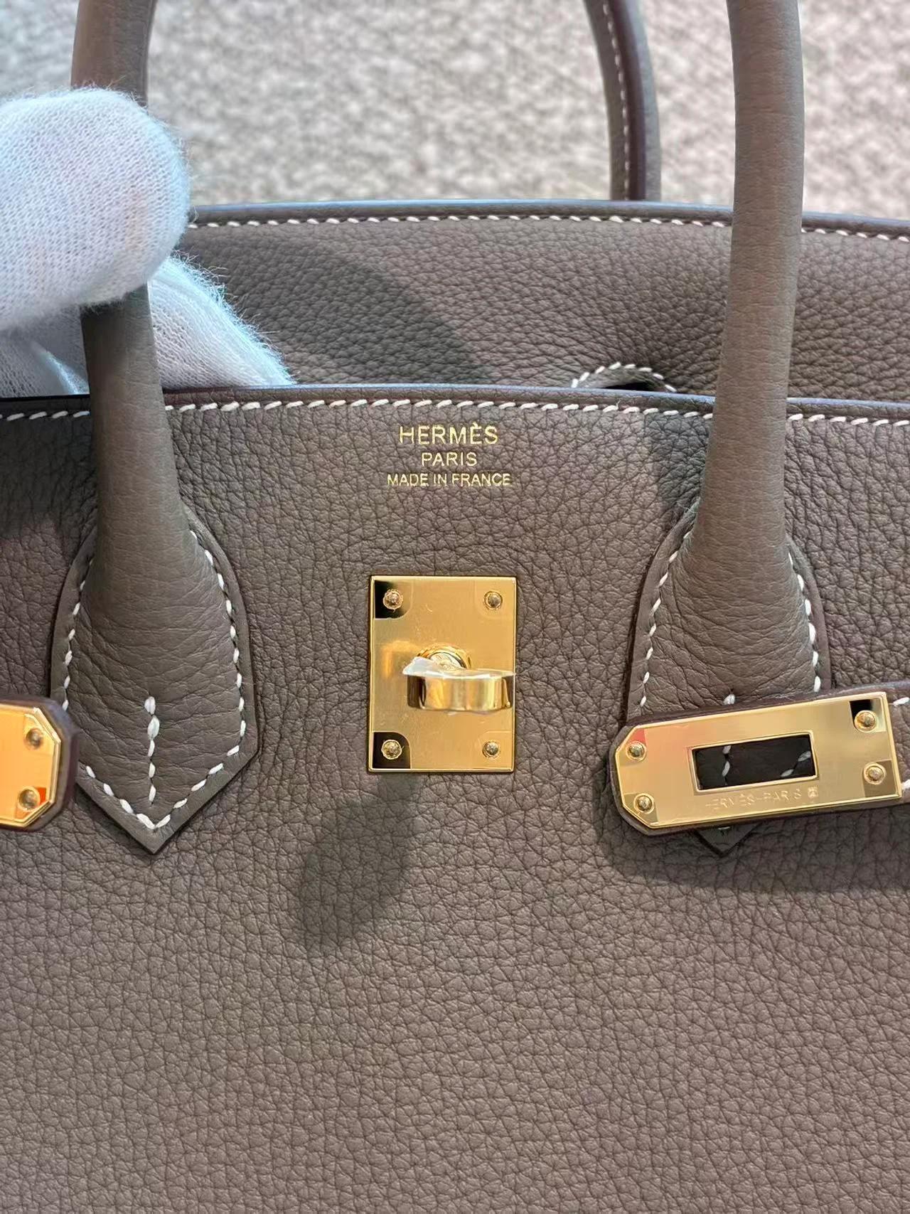 ランク N 新品 HERMÈS エルメス バーキン25 エトゥープ (18) トゴ ゴールド金具 G刻印 (2026) - 22