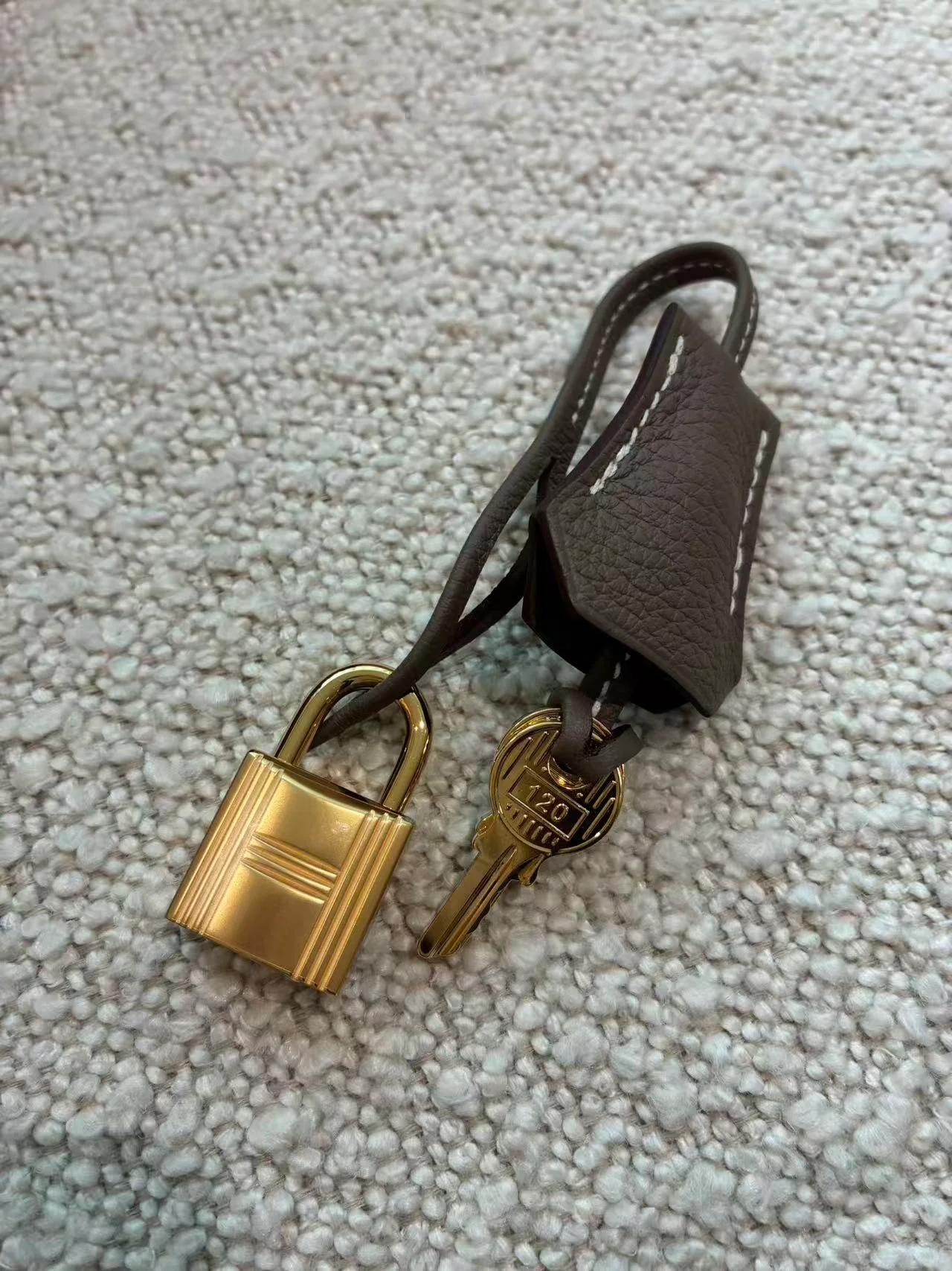 ランク N 新品 HERMÈS エルメス バーキン25 エトゥープ (18) トゴ ゴールド金具 G刻印 (2026) - 30