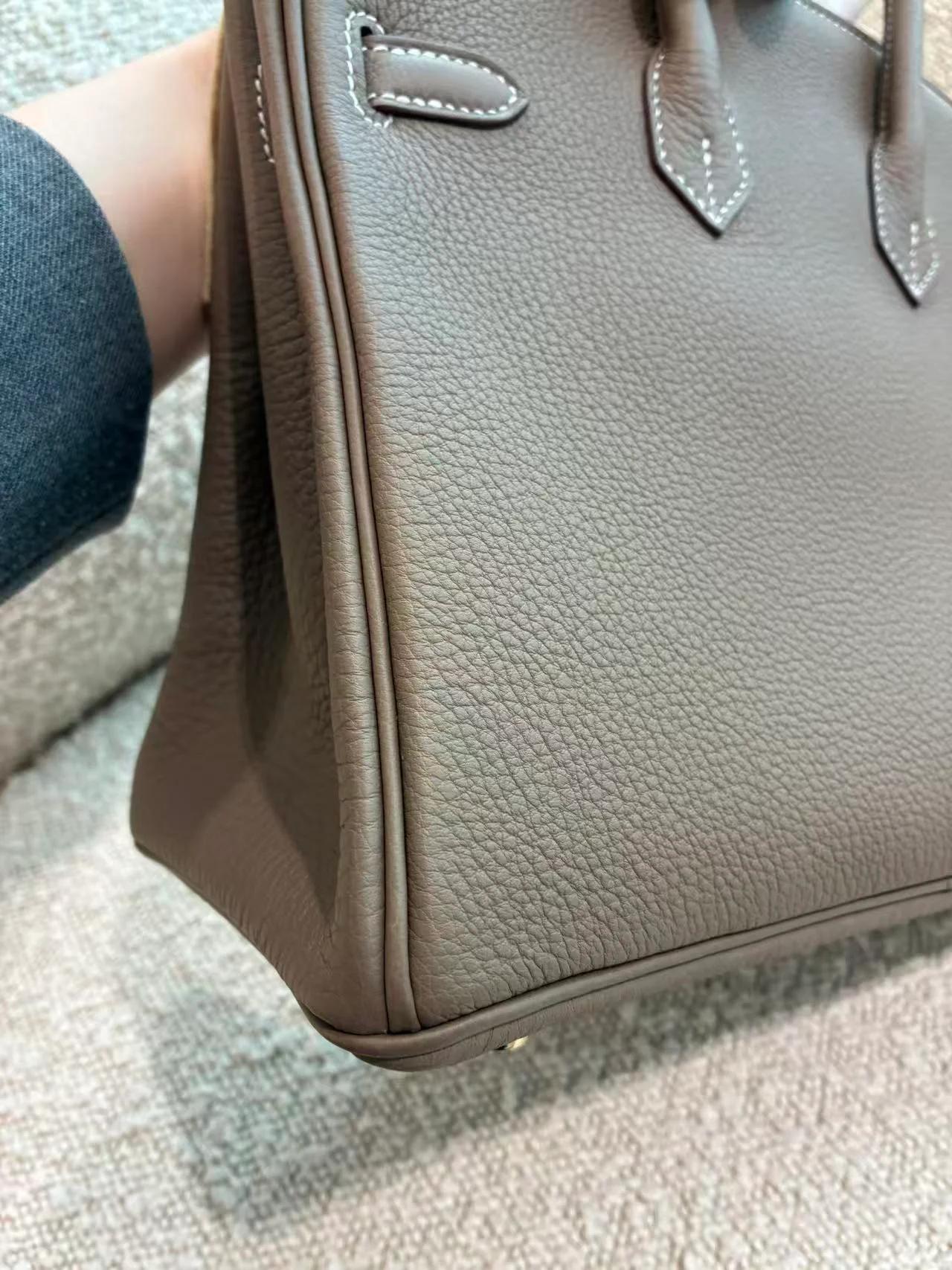 ランク N 新品 HERMÈS エルメス バーキン25 エトゥープ (18) トゴ ゴールド金具 G刻印 (2026) - 15