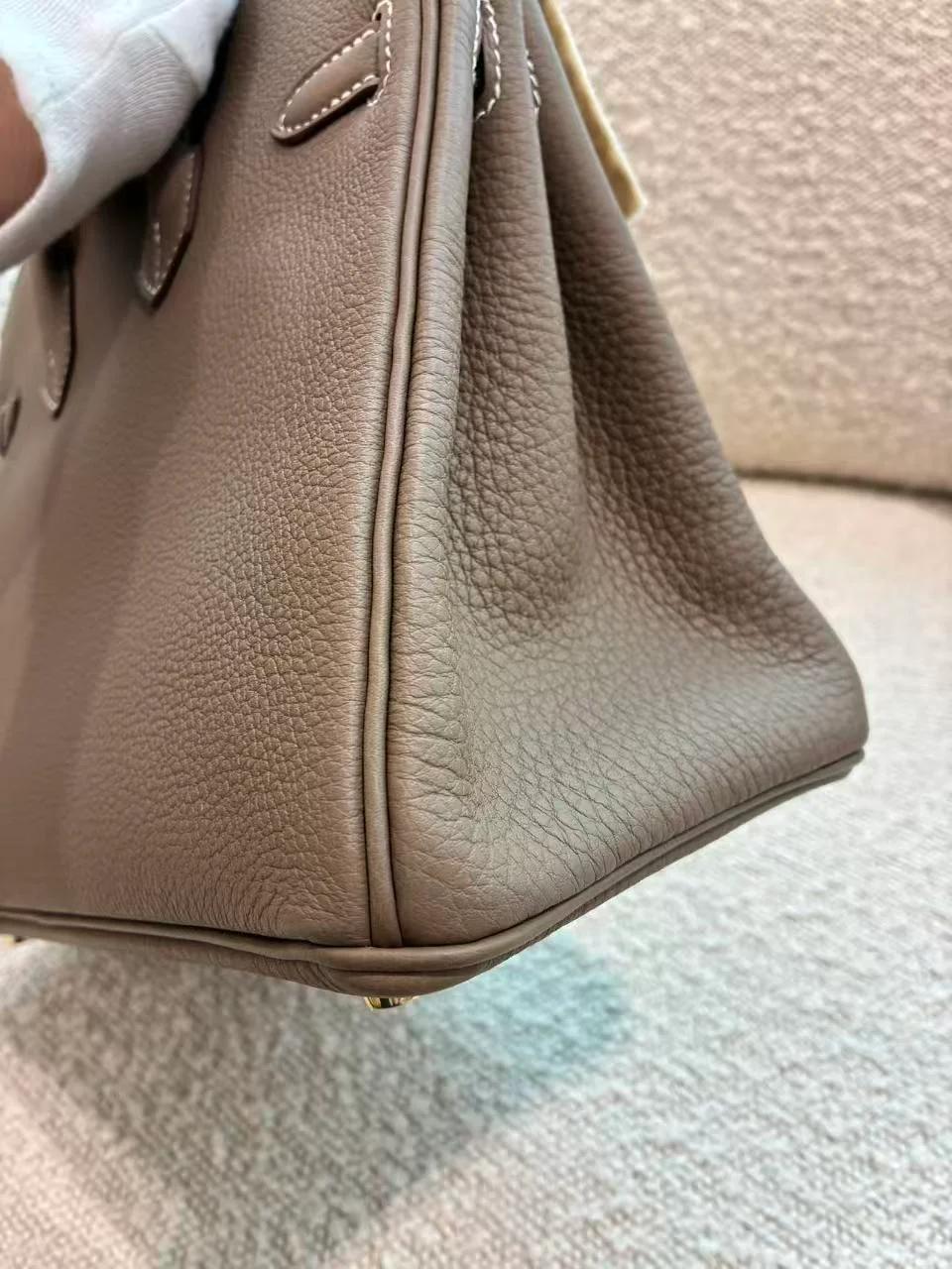 ランク N 新品 HERMÈS エルメス バーキン25 エトゥープ (18) トゴ ゴールド金具 G刻印 (2026) - 16