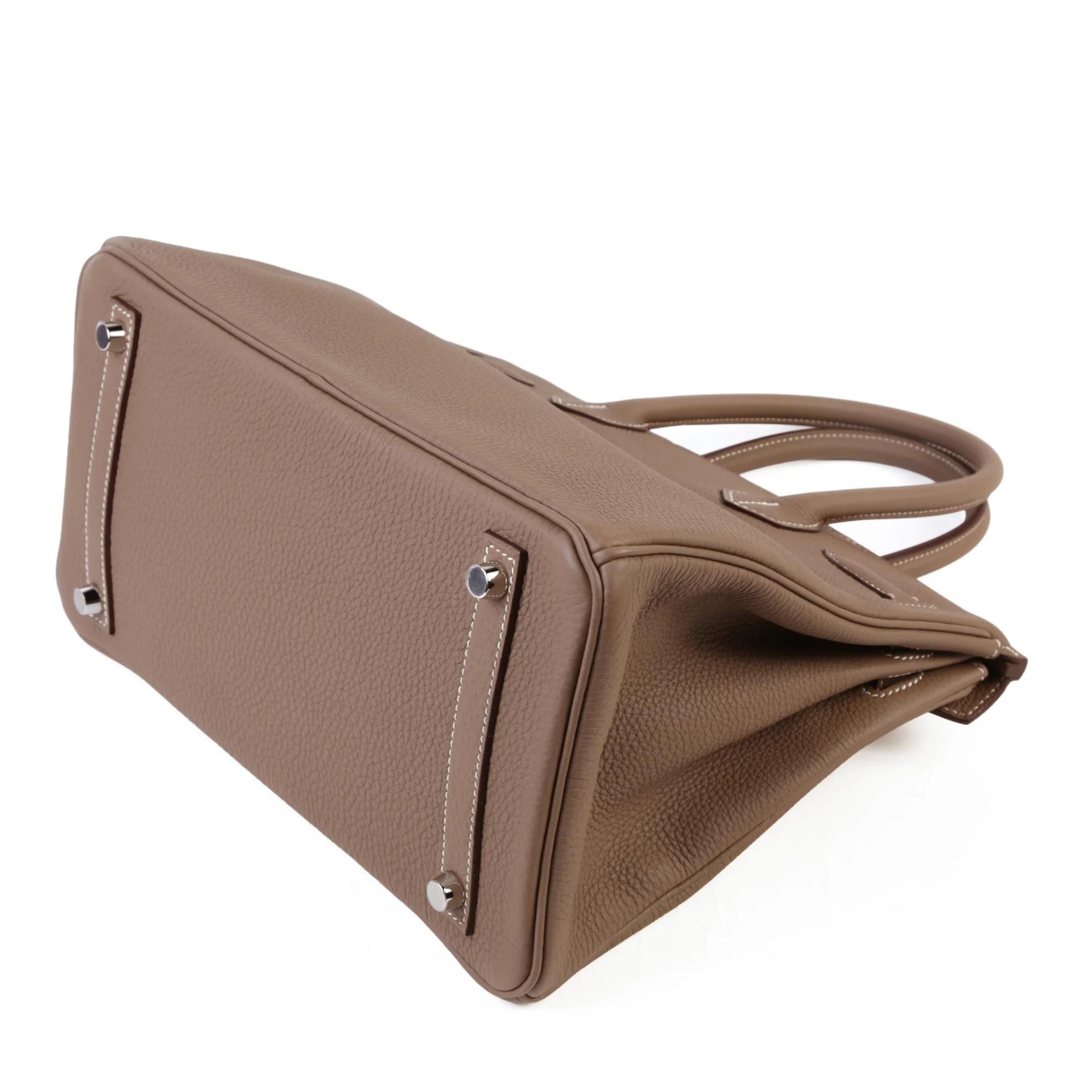 ランク NS 未使用品 HERMÈS エルメス バーキン30 エトゥープ (18) トゴ シルバー金具 A刻印 (2017) - 7