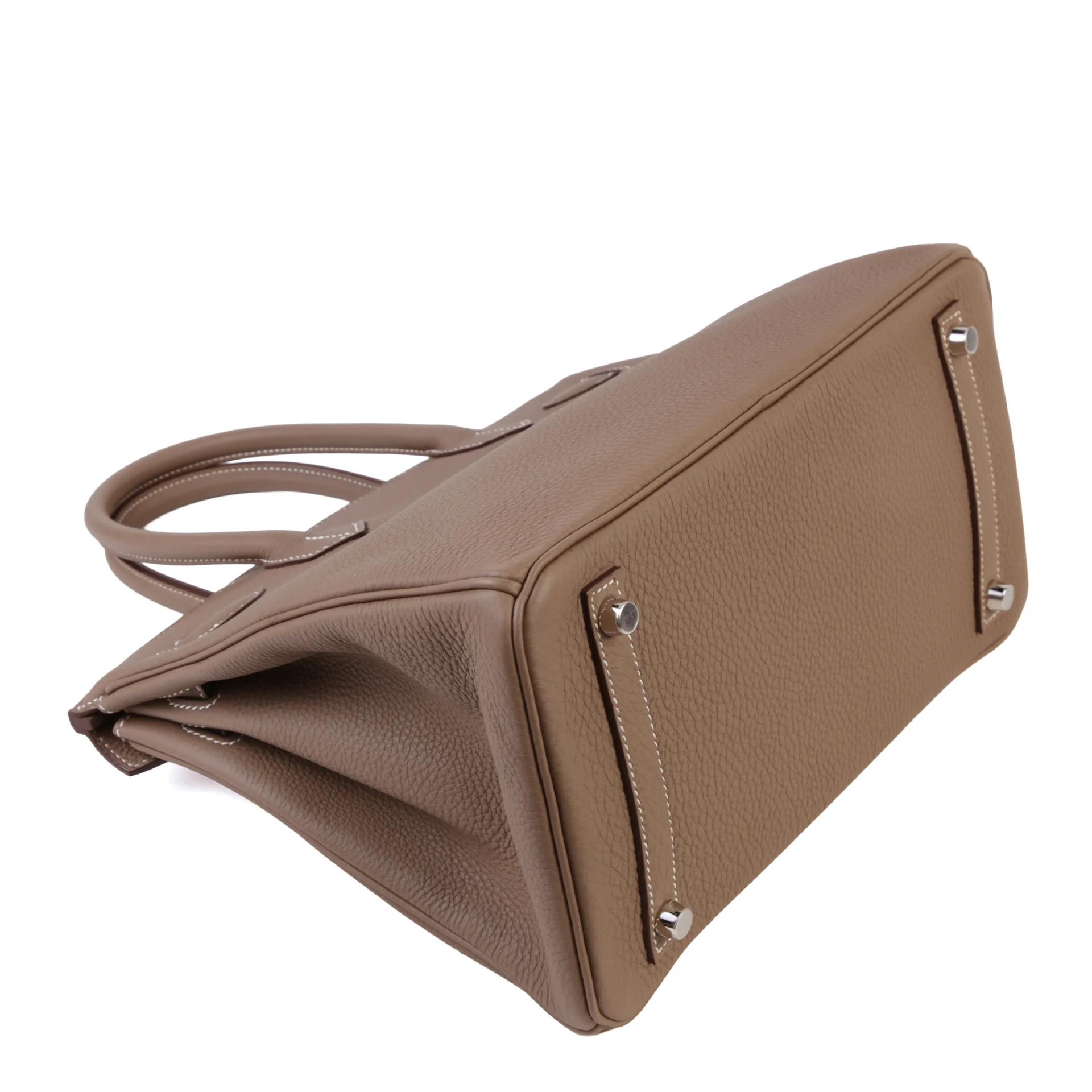ランク NS 未使用品 HERMÈS エルメス バーキン30 エトゥープ (18) トゴ シルバー金具 A刻印 (2017) - 6