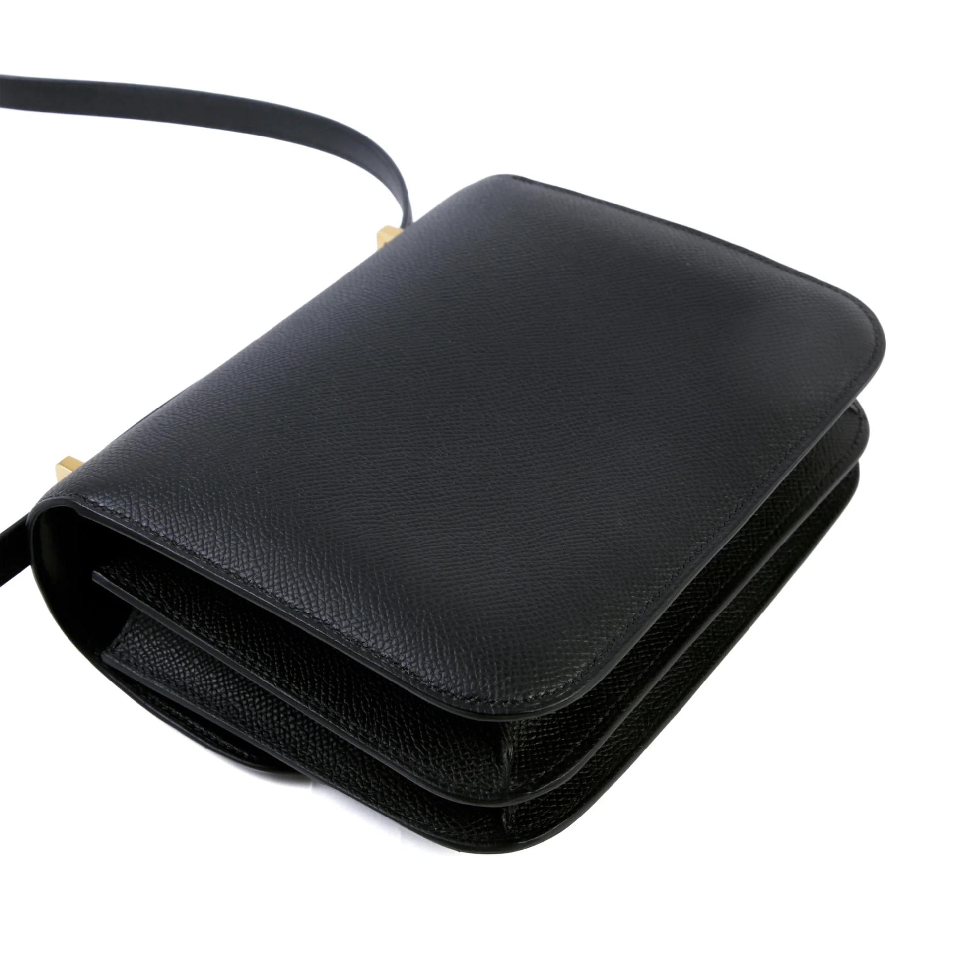 Brand New ( Rank N ) HERMÈS Constance Mini Noir (89) Epsom Gold hardware G (2026) - 6