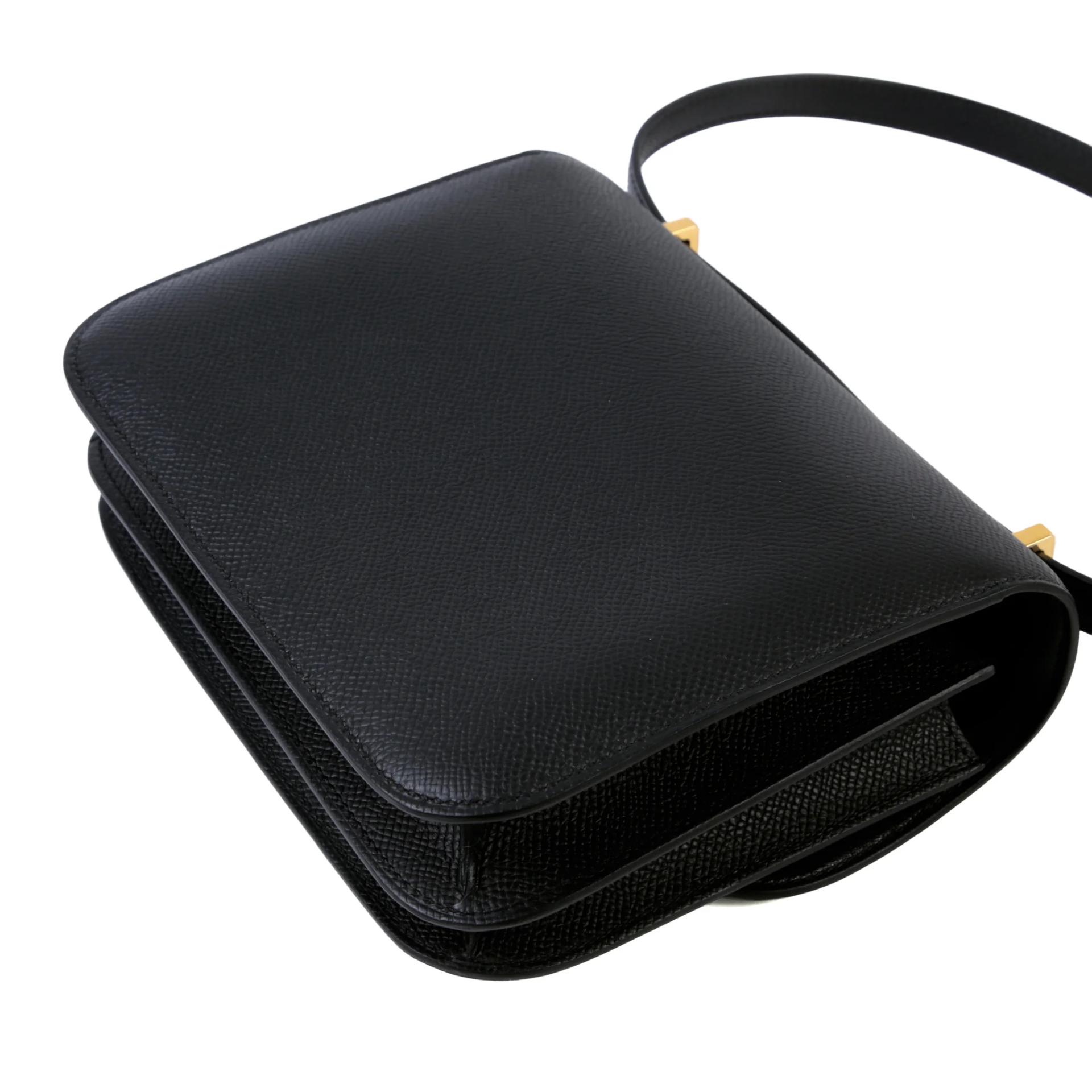 Brand New ( Rank N ) HERMÈS Constance Mini Noir (89) Epsom Gold hardware G (2026) - 7