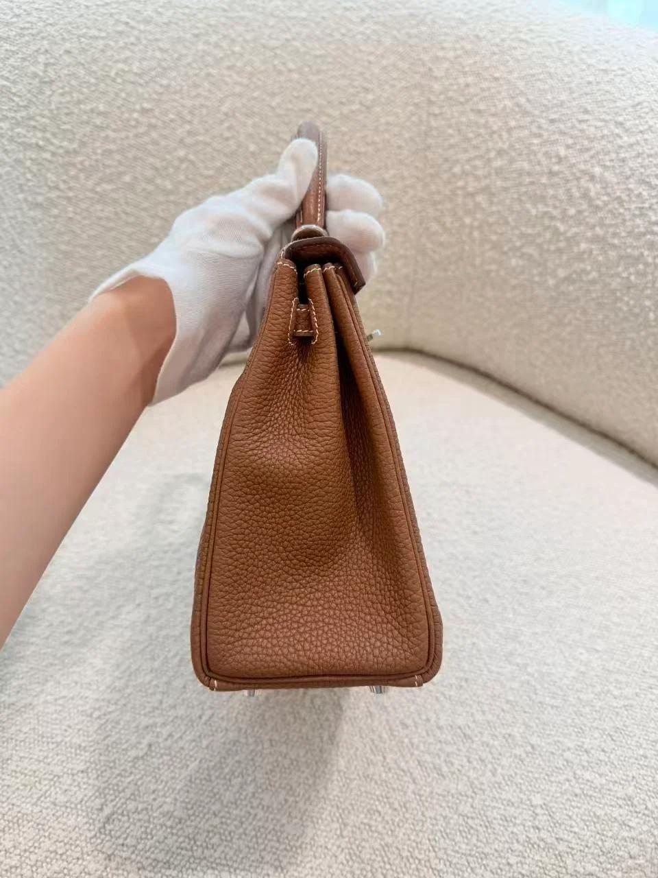 SA超美品 HERMÈS 愛馬仕 Kelly 25 37 金棕色 Gold Togo小牛皮 銀扣 B刻 2023年 - 8