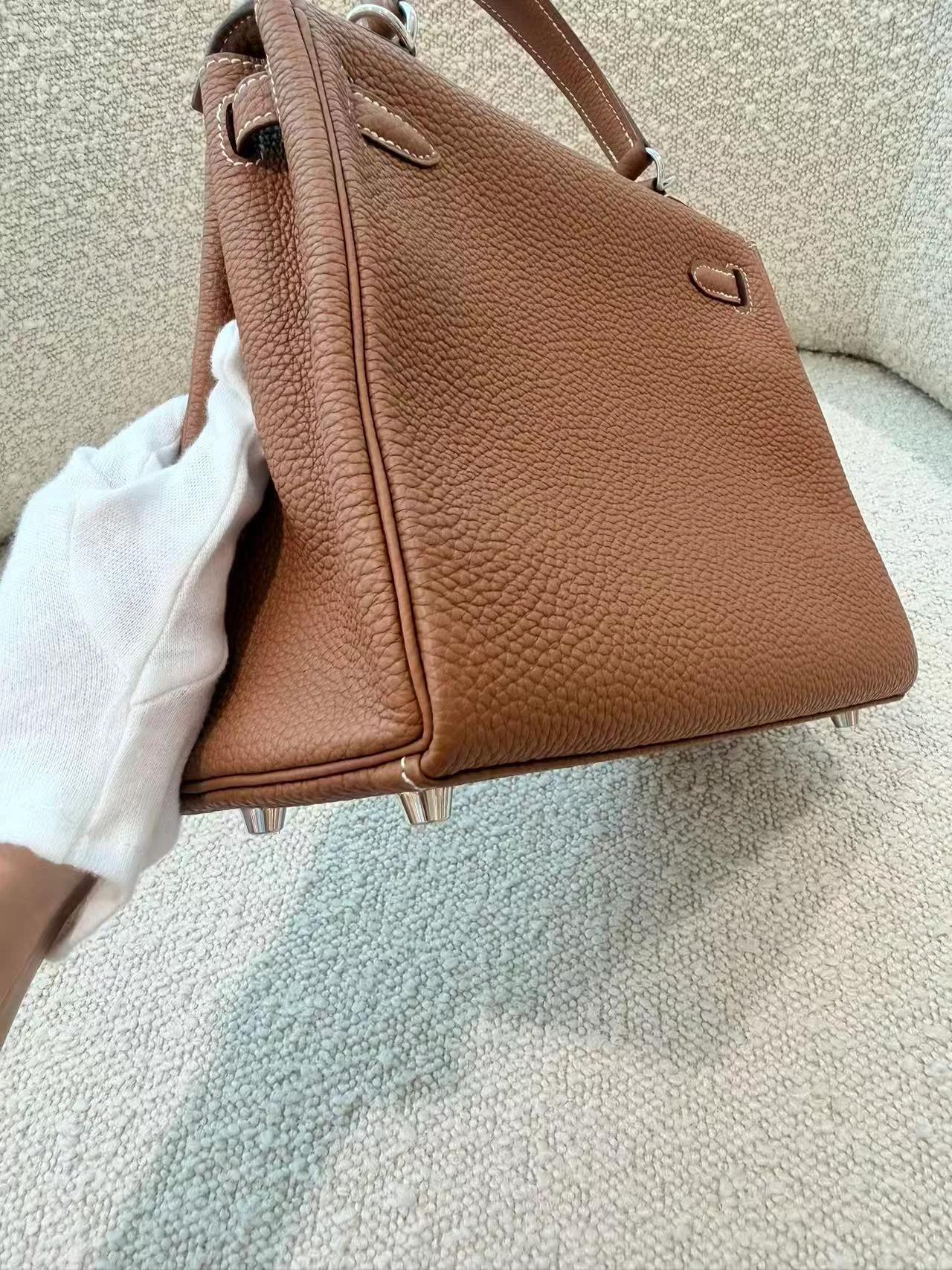 SA超美品 HERMÈS 愛馬仕 Kelly 25 37 金棕色 Gold Togo小牛皮 銀扣 B刻 2023年 - 12