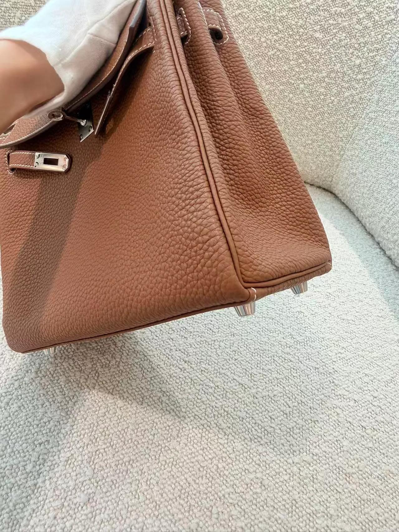 SA超美品 HERMÈS 愛馬仕 Kelly 25 37 金棕色 Gold Togo小牛皮 銀扣 B刻 2023年 - 11