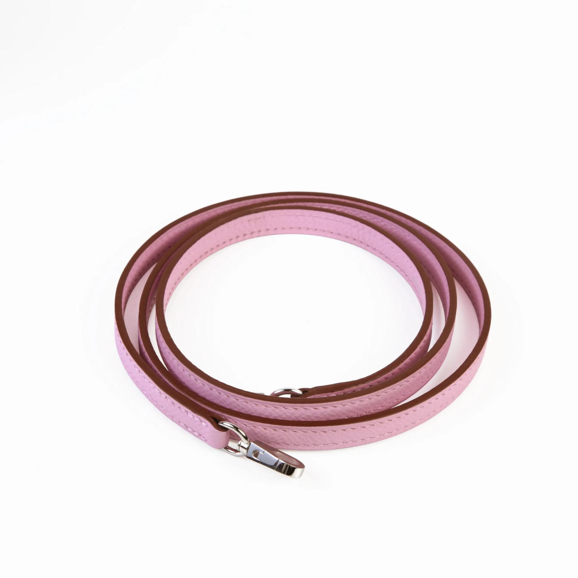 Brand New ( Rank N ) HERMÈS Mini Kelly II Mauve Sylvestre (X9) Epsom Palladium hardware G (2026) - 14