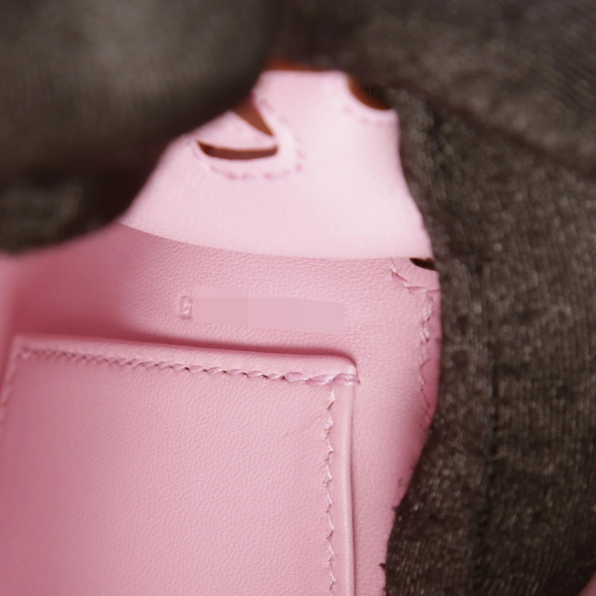 Brand New ( Rank N ) HERMÈS Mini Kelly II Mauve Sylvestre (X9) Epsom Palladium hardware G (2026) - 13