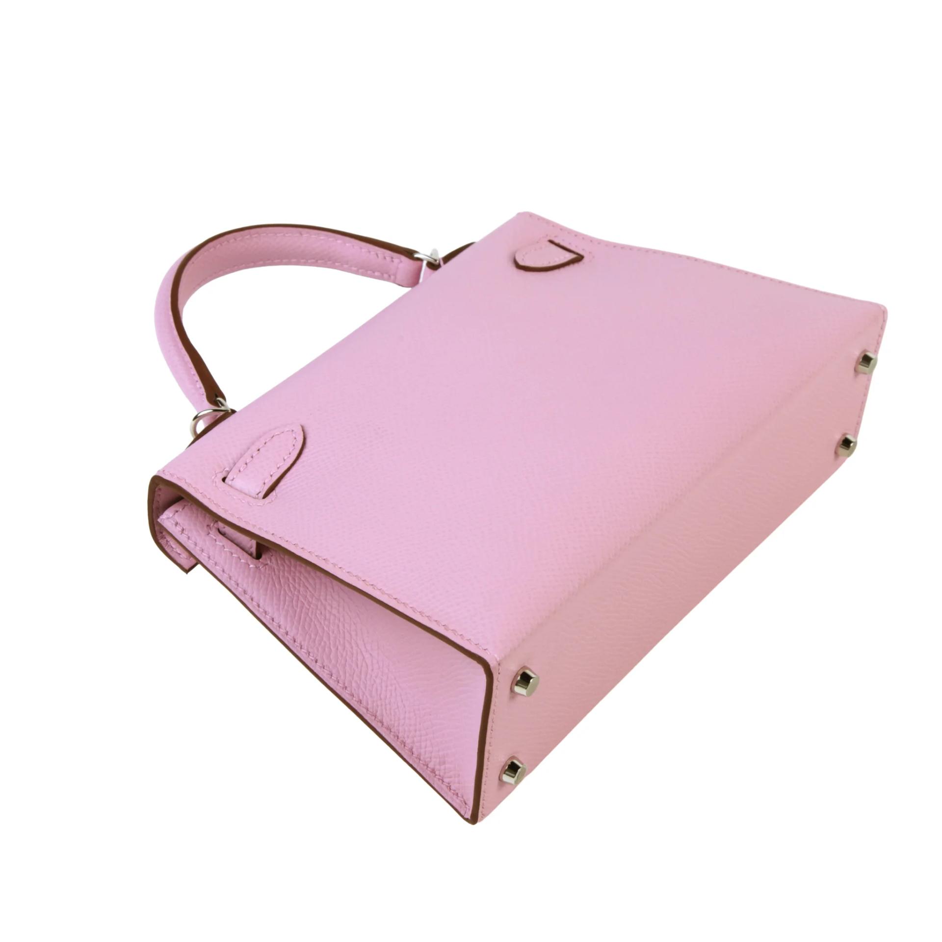 Brand New ( Rank N ) HERMÈS Mini Kelly II Mauve Sylvestre (X9) Epsom Palladium hardware G (2026) - 6