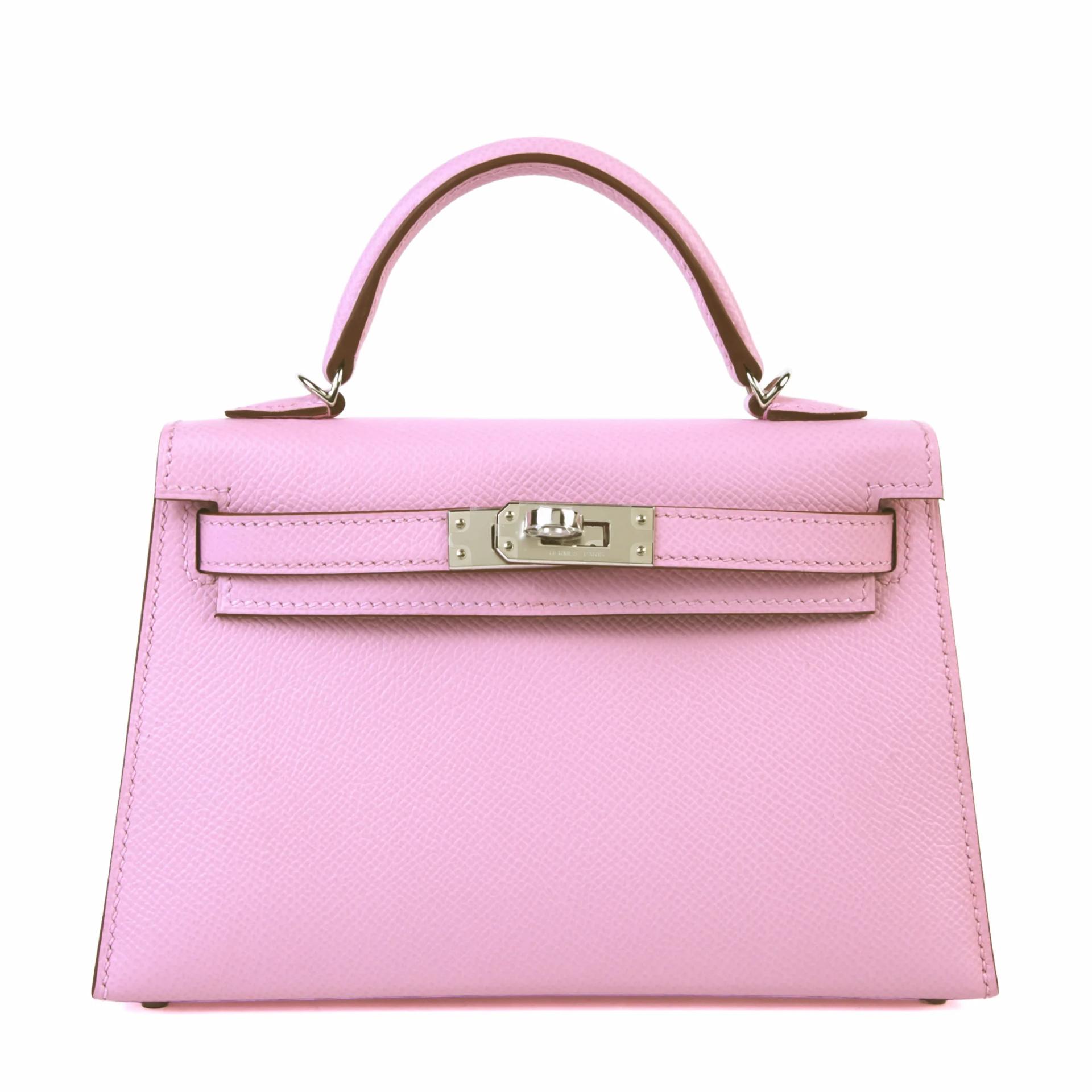 Brand New ( Rank N ) HERMÈS Mini Kelly II Mauve Sylvestre (X9) Epsom Palladium hardware G (2026) - 1