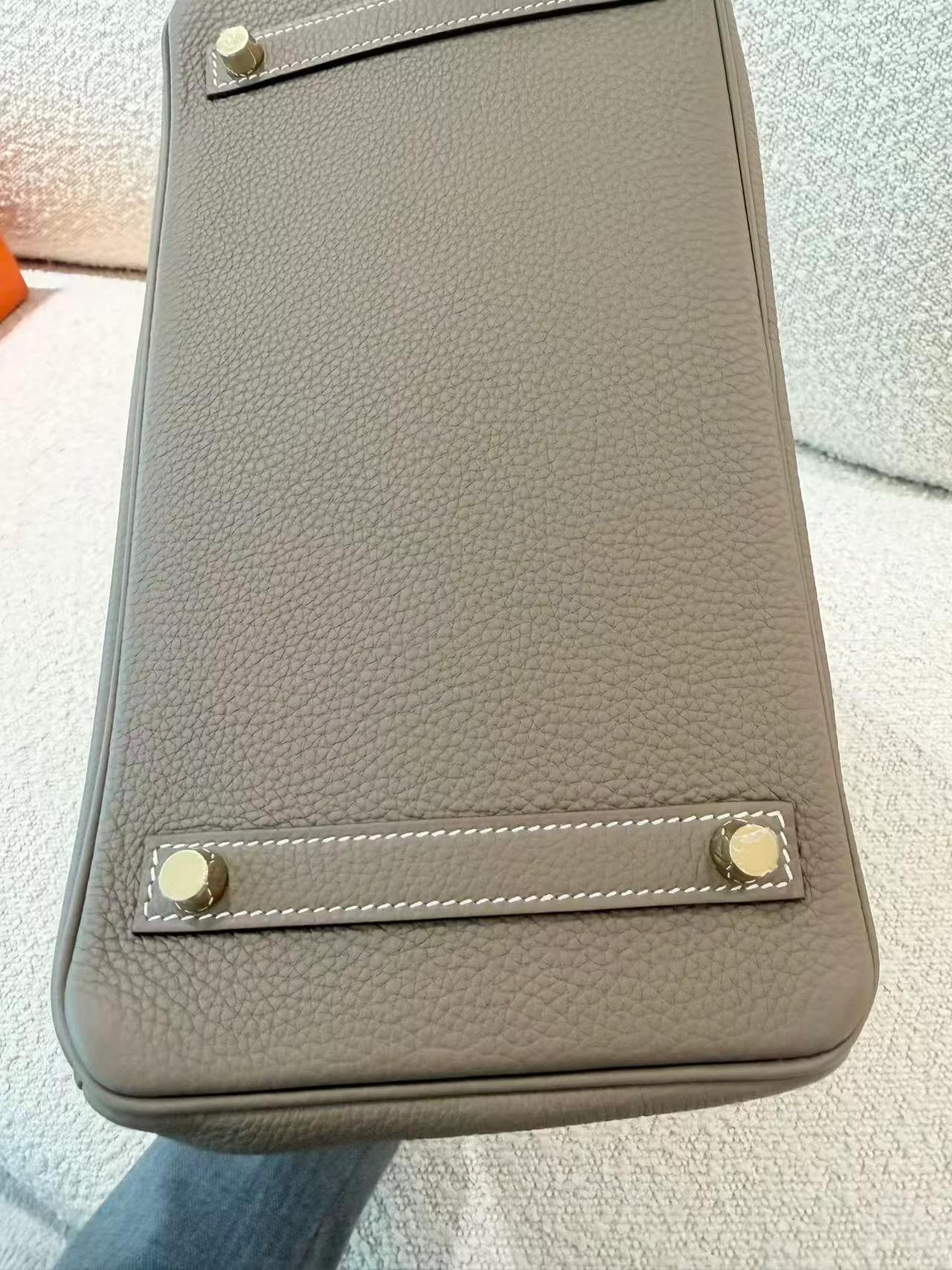SA超美品 HERMÈS 愛馬仕 Birkin 30 18 大象灰 Etoupe Togo小牛皮 金扣 W刻 2024年 - 13