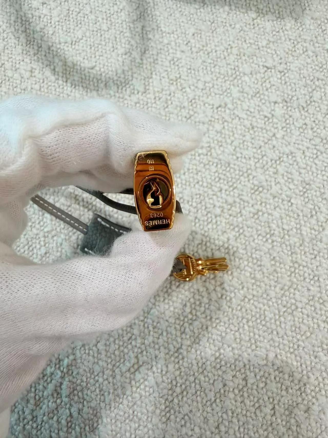 SA超美品 HERMÈS 愛馬仕 Birkin 30 18 大象灰 Etoupe Togo小牛皮 金扣 W刻 2024年 - 23