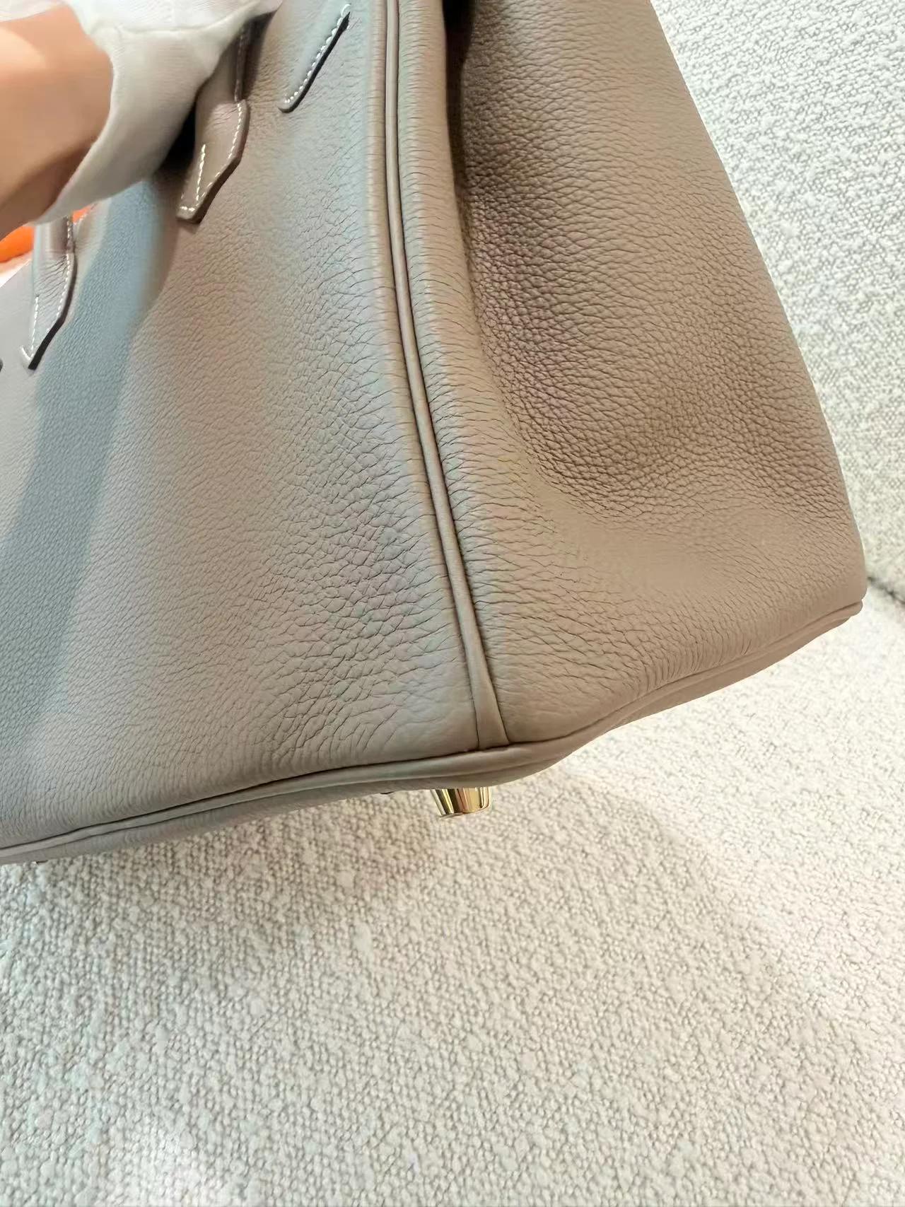 SA超美品 HERMÈS 愛馬仕 Birkin 30 18 大象灰 Etoupe Togo小牛皮 金扣 W刻 2024年 - 17