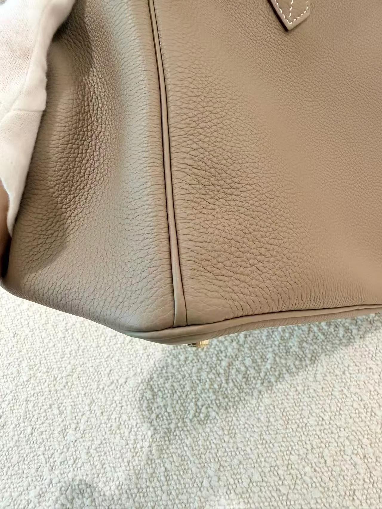 SA超美品 HERMÈS 愛馬仕 Birkin 30 18 大象灰 Etoupe Togo小牛皮 金扣 W刻 2024年 - 16