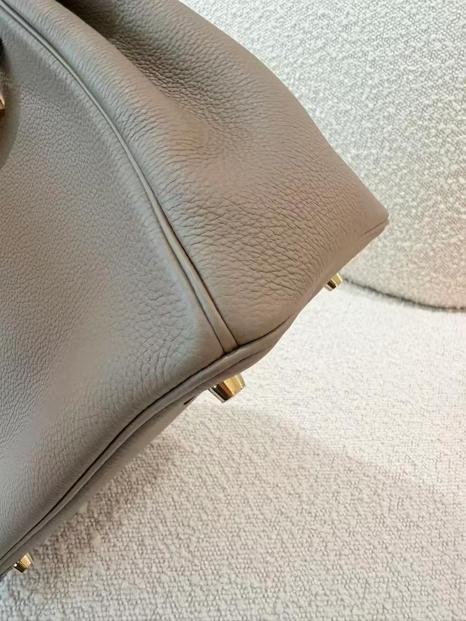 SA超美品 HERMÈS 愛馬仕 Birkin 30 18 大象灰 Etoupe Togo小牛皮 金扣 W刻 2024年 - 15